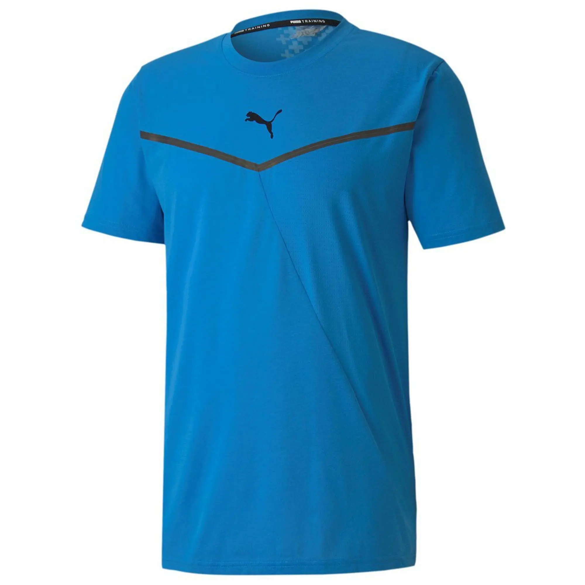 Puma Dry Cell Thermo R+ BND Running Short Sleeve Crew Neck Blue Mens Tee 519400 03