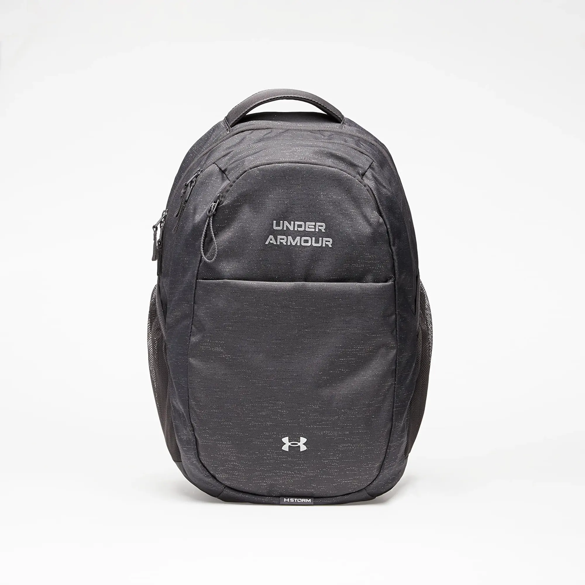 Under Armour Hustle Signature Backpack Jet Gray/ Jet Gray/ Metallic Silver