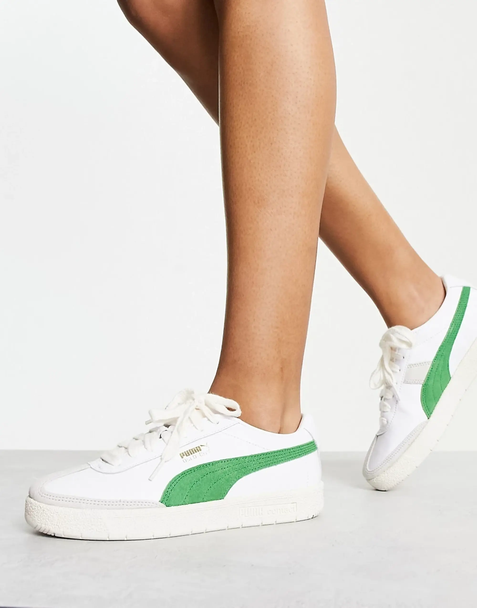 Puma Olso City Trainers In White And Green