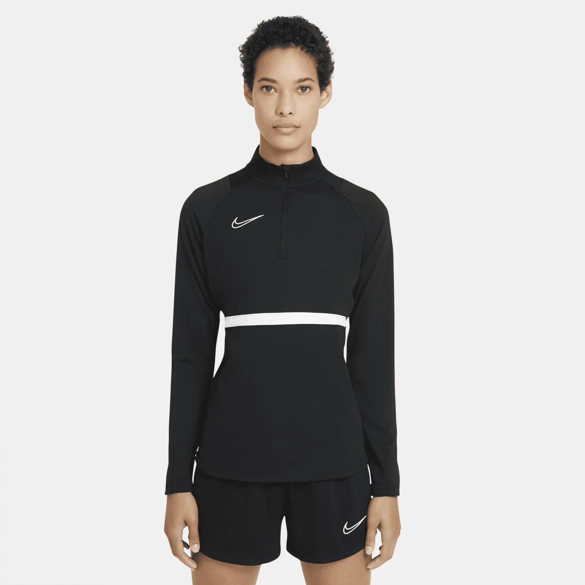 Nike Football Academy Dry Drill Top In Black