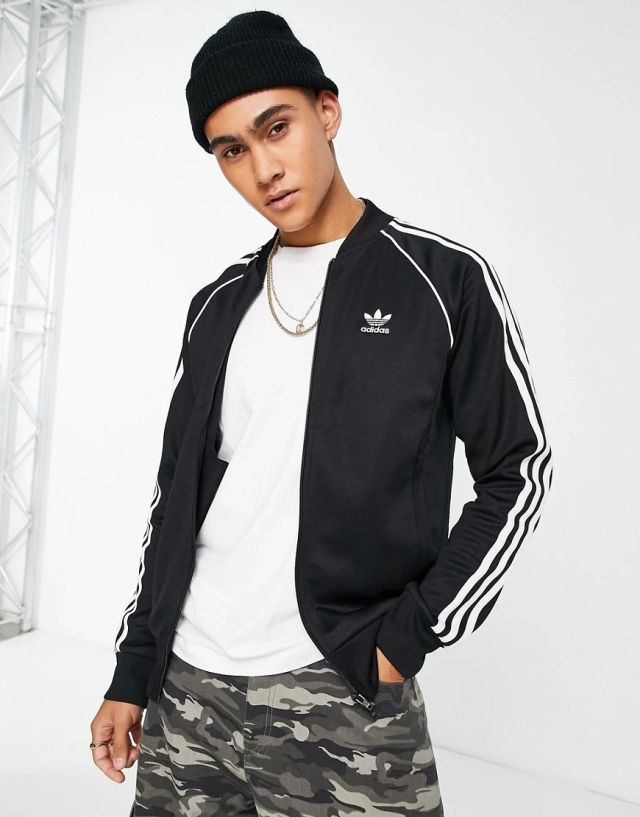 Adidas Originals Superstar Track Jacket In Black | IA4785 | FOOTY.COM
