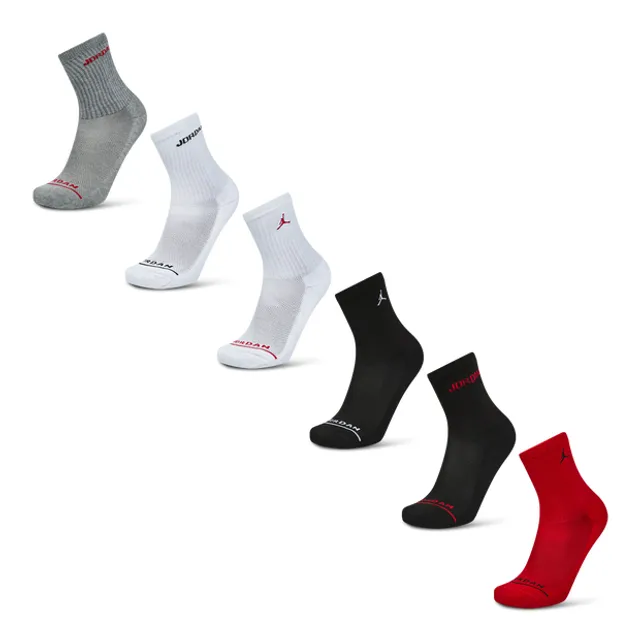Nike Jordan Jordan Kids Legend Crew Socks 6PK 4 11Y | BJ0343-RK2 ...