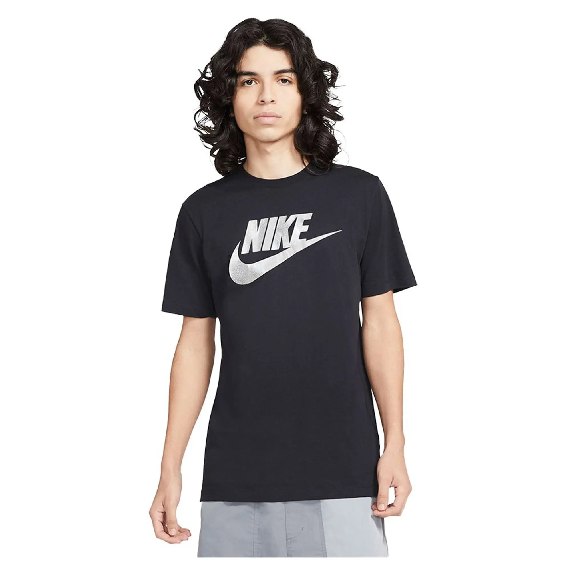Nike Sportswear Brand Marck Apliccation Short Sleeve T-shirt  - Black