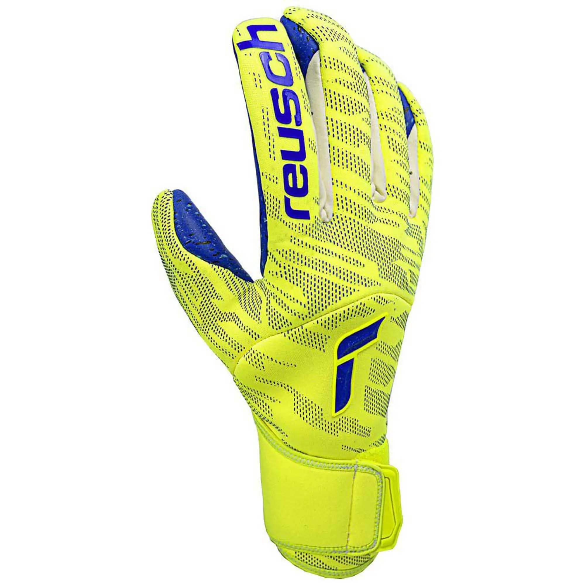 Reusch Pure Contact Fusion Goalkeeper Gloves  - Yellow,Blue