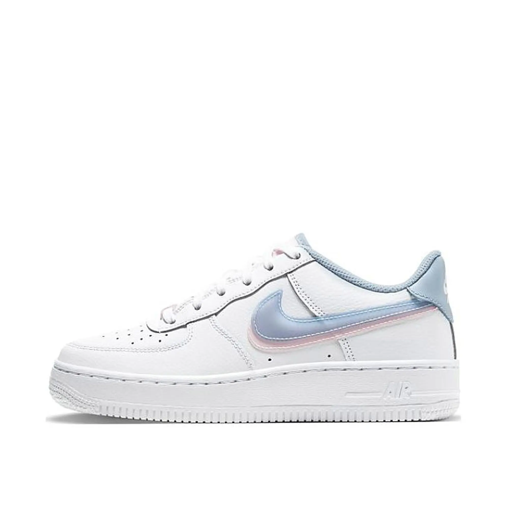 Nike Nike Air Force 1 Low 07 LV8 Double Swoosh White Armory Blue GS