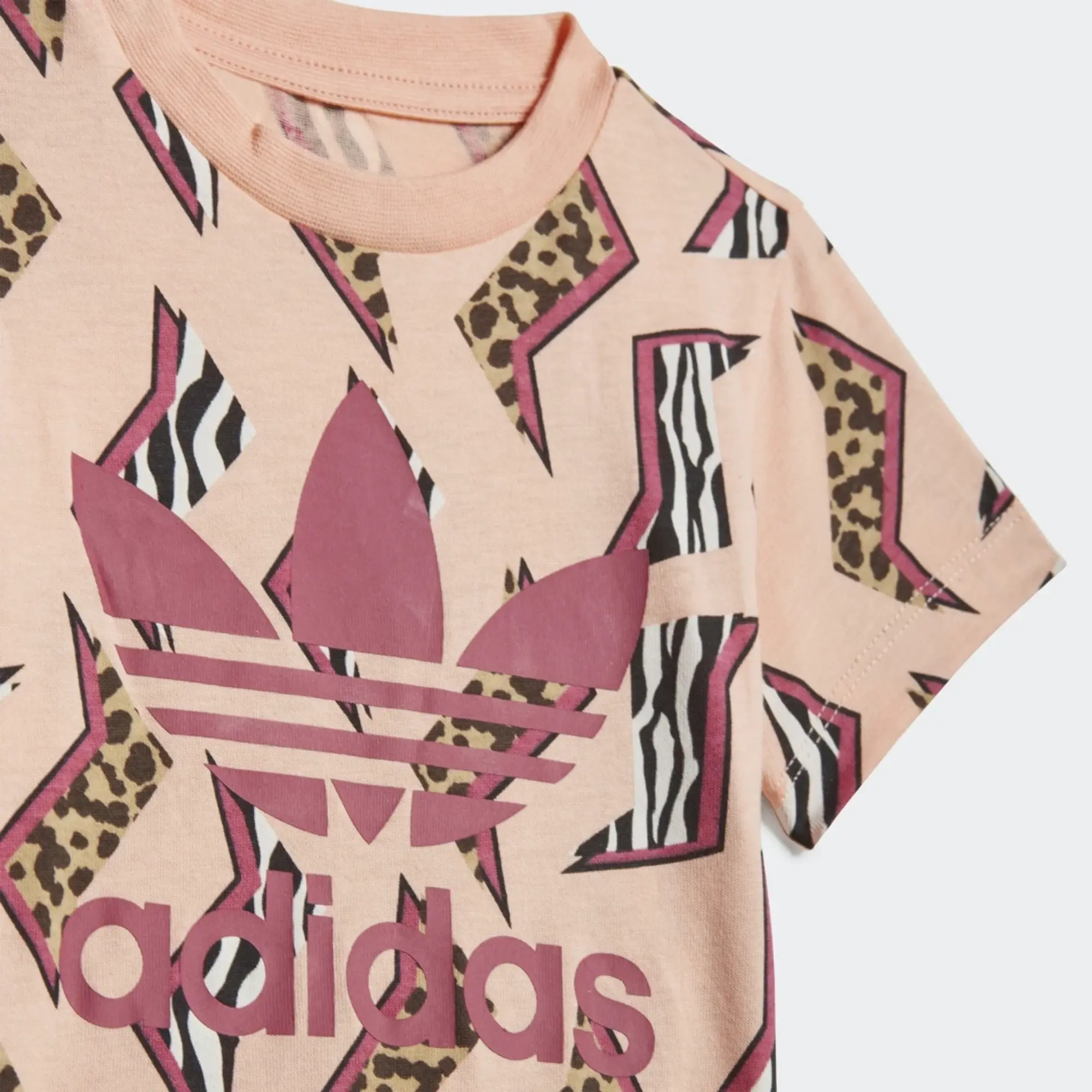 Adidas Originals Allover Print Pack Short Sleeve T-shirt  - Beige