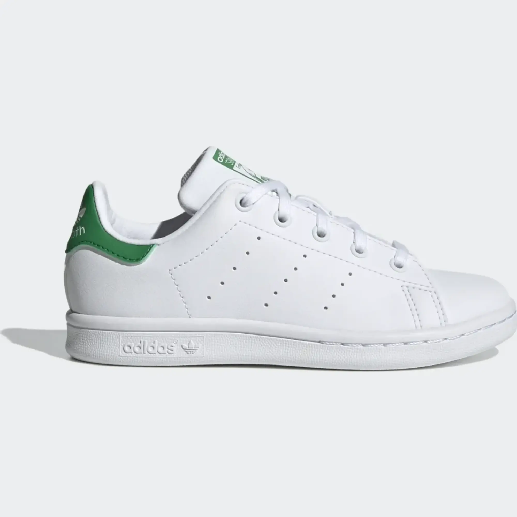 Adidas White & Green Stan Smith Junior Trainers