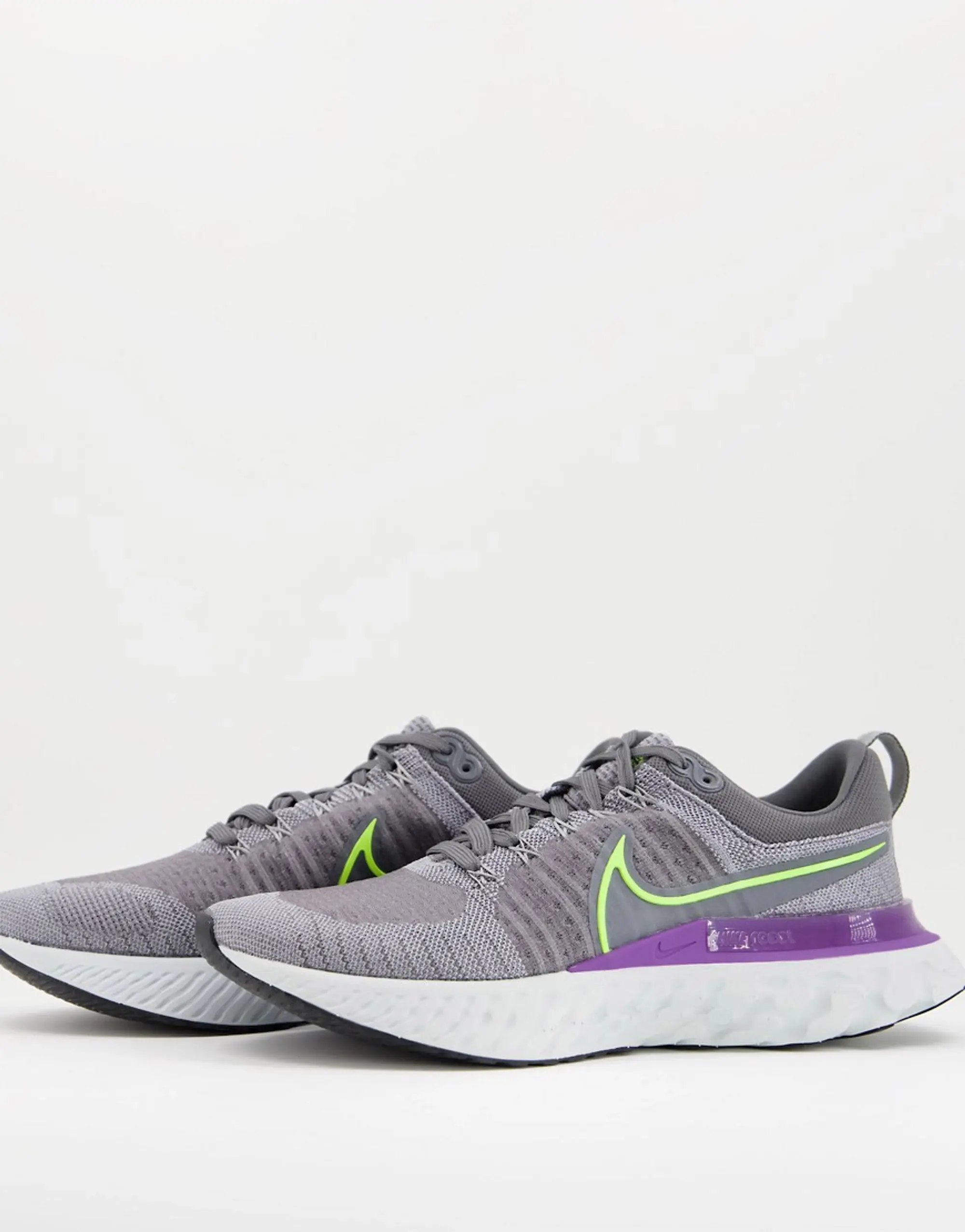 Nike Running React Infinity Run Flyknit 2 Trainers In Grey