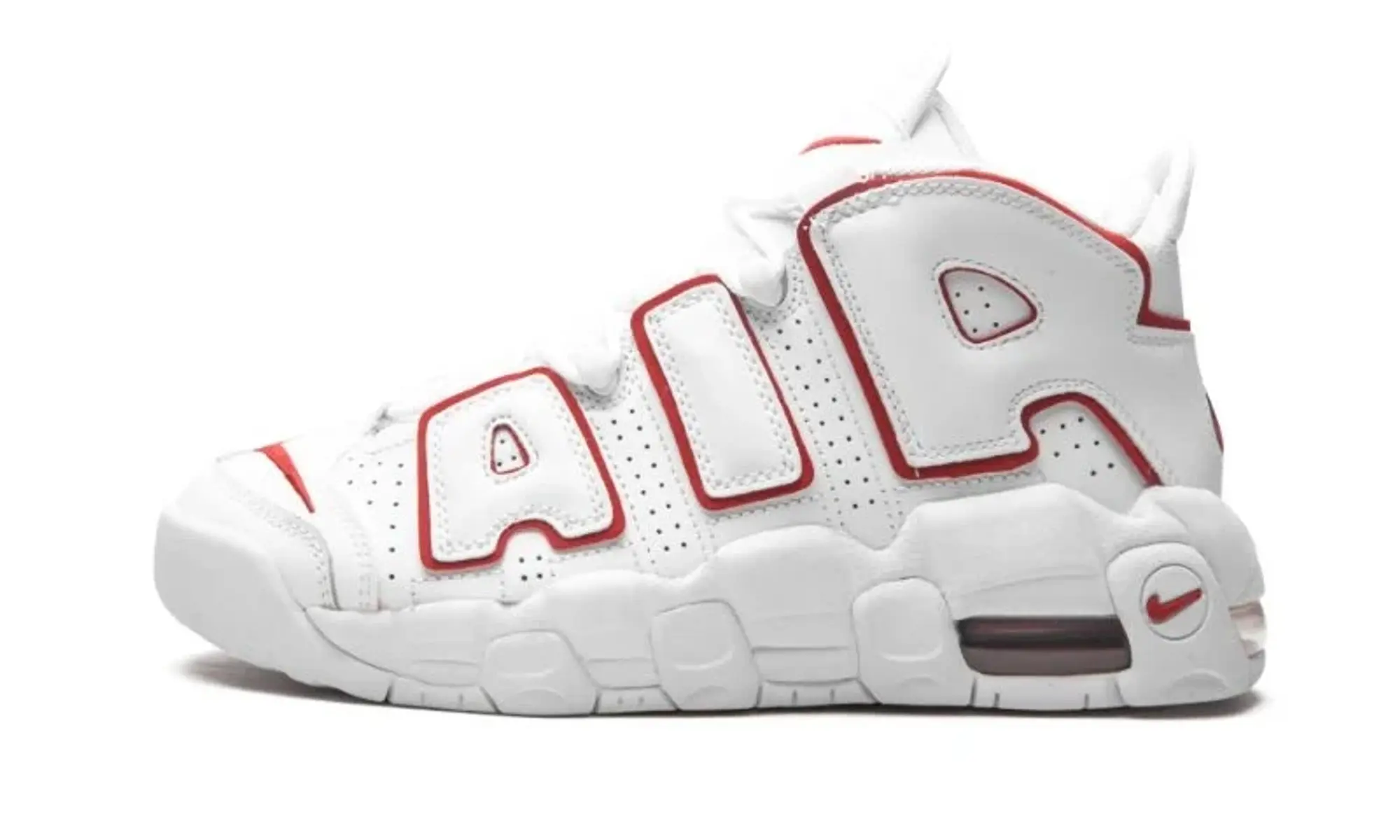 Nike Kids Nike Air More Uptempo GS White / Varsity Red Shoes