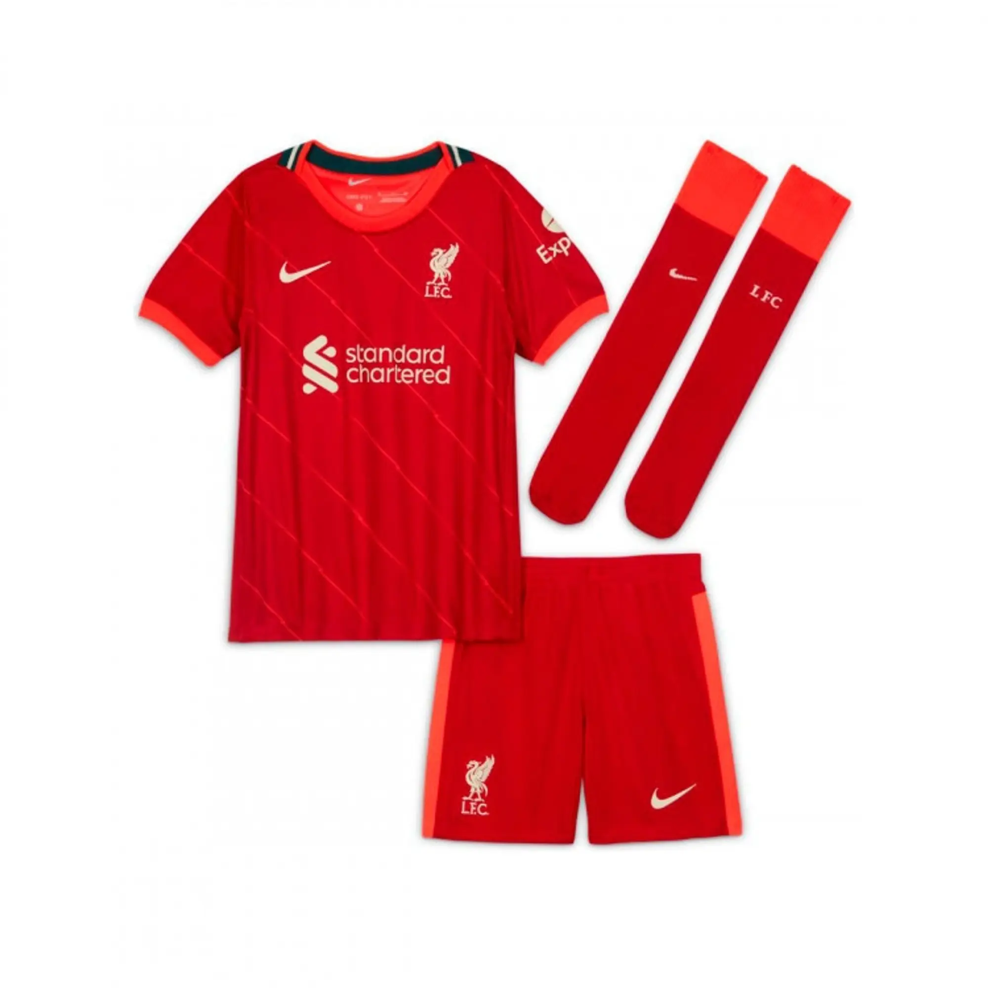 Nike Liverpool Kids SS Home Mini Kit 2021/22