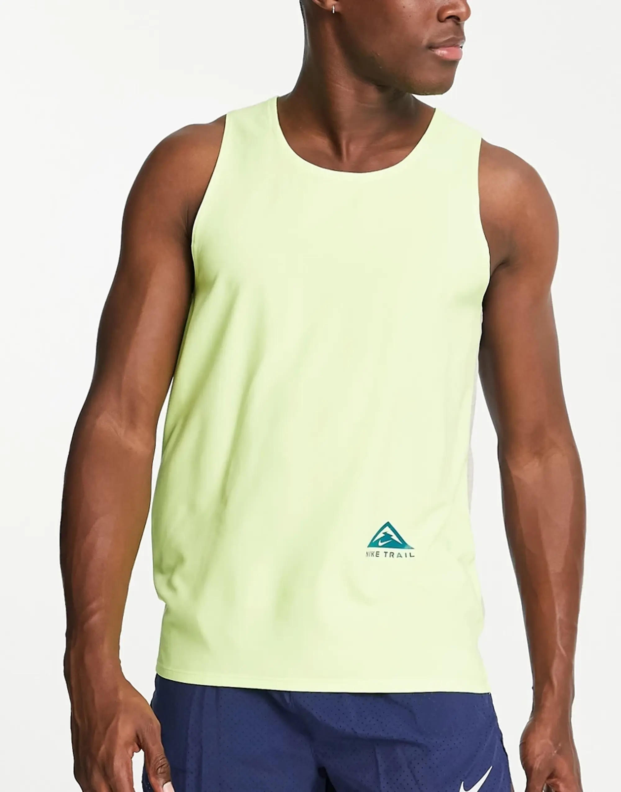Nike Running Trail Dri-Fit Rise 365 Vest In Volt-Green