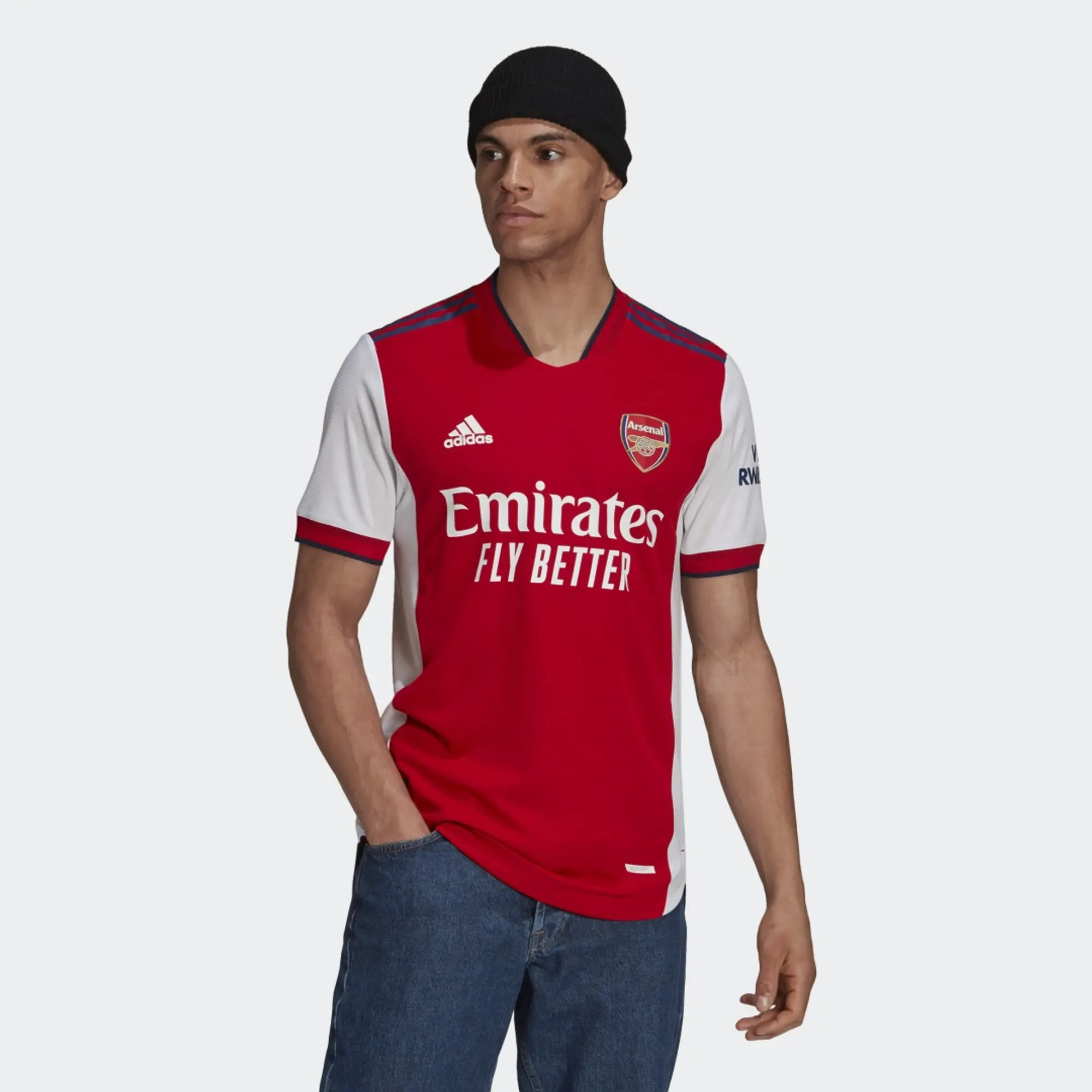 adidas Arsenal Mens SS Player Issue Home Shirt 2021/22