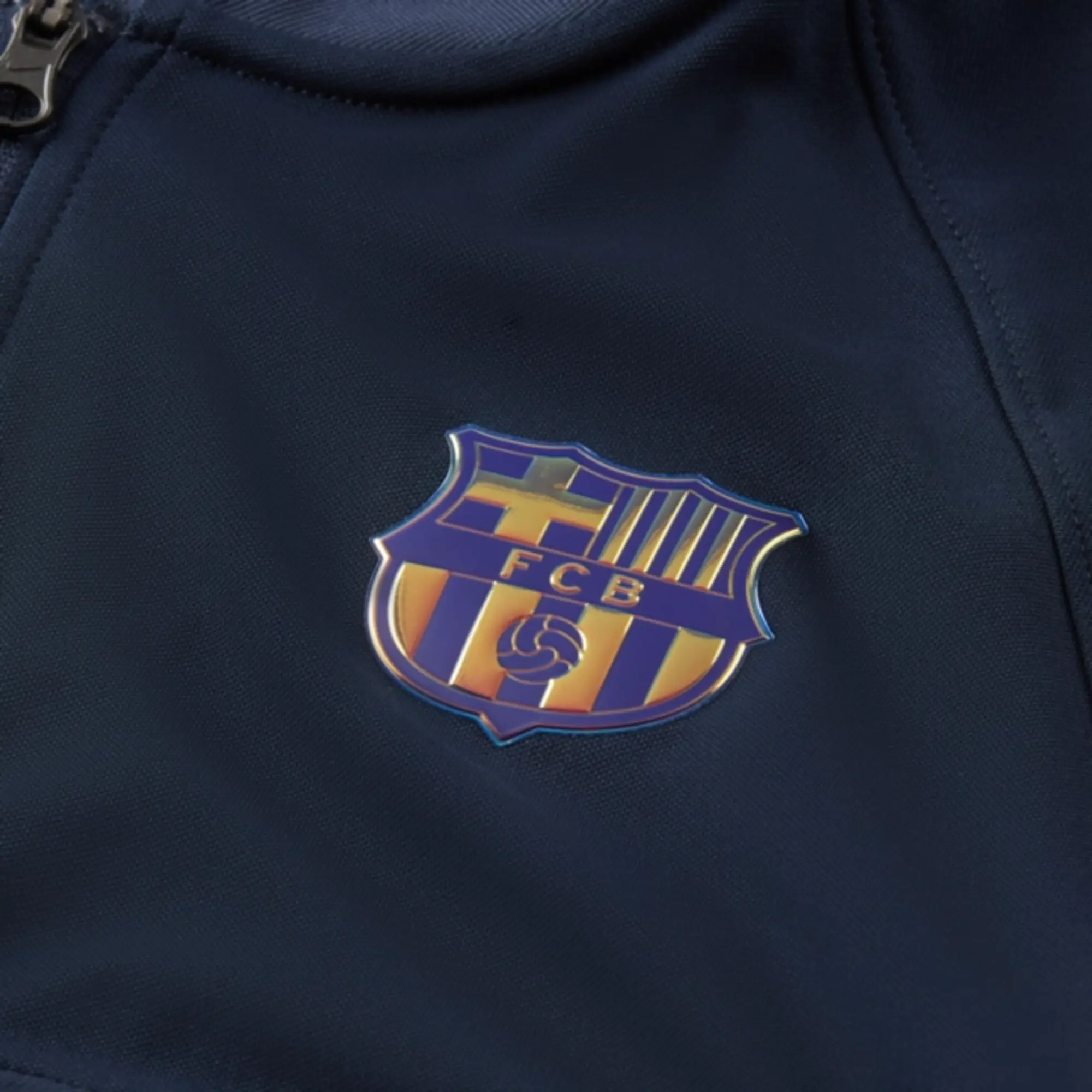Nike F.C. Barcelona Men's Full-Zip Football Tracksuit Jacket - Blue ...