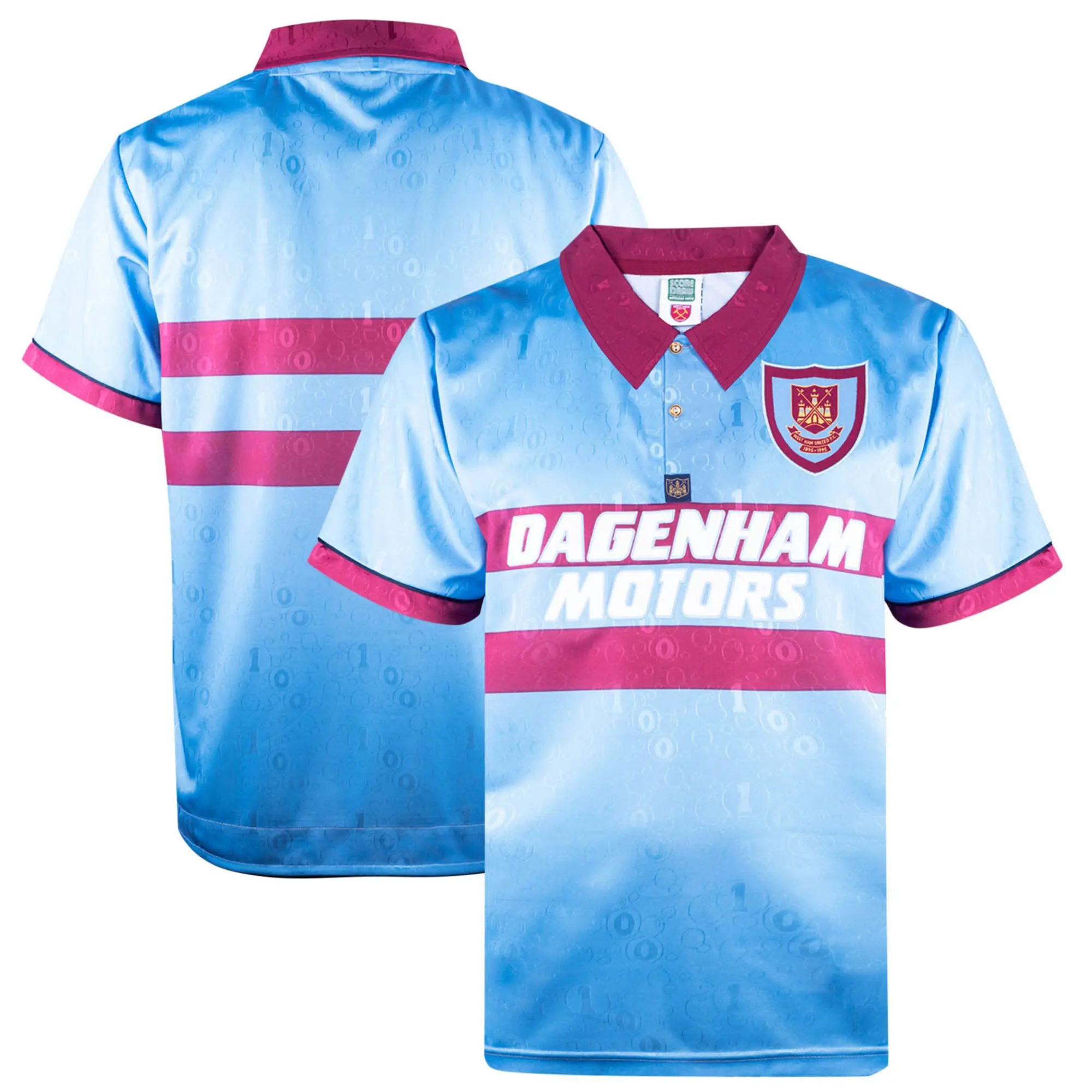 Score Draw West Ham United Mens SS Away Shirt 1995/96