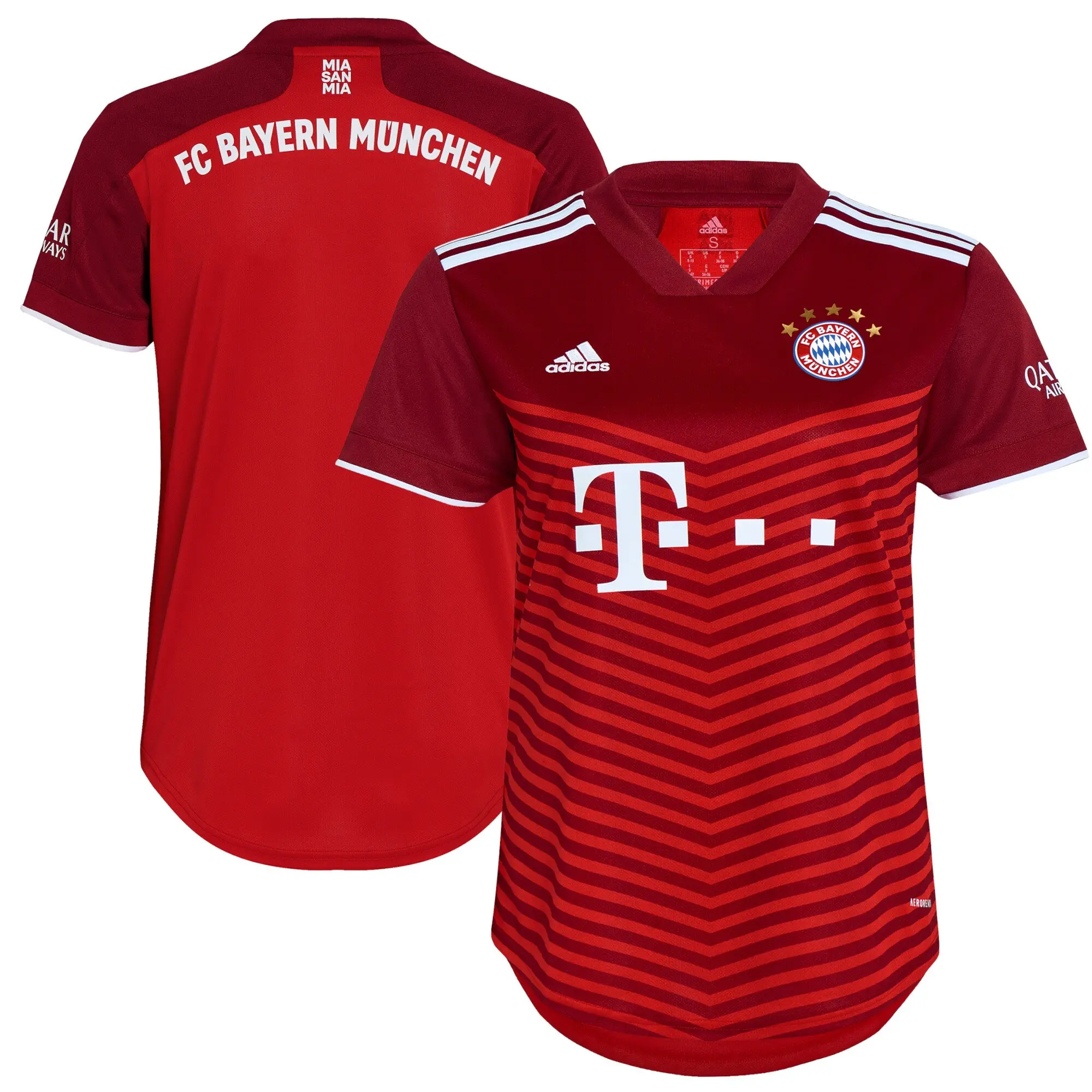 adidas Bayern Munich Womens SS Home Shirt 2021/22
