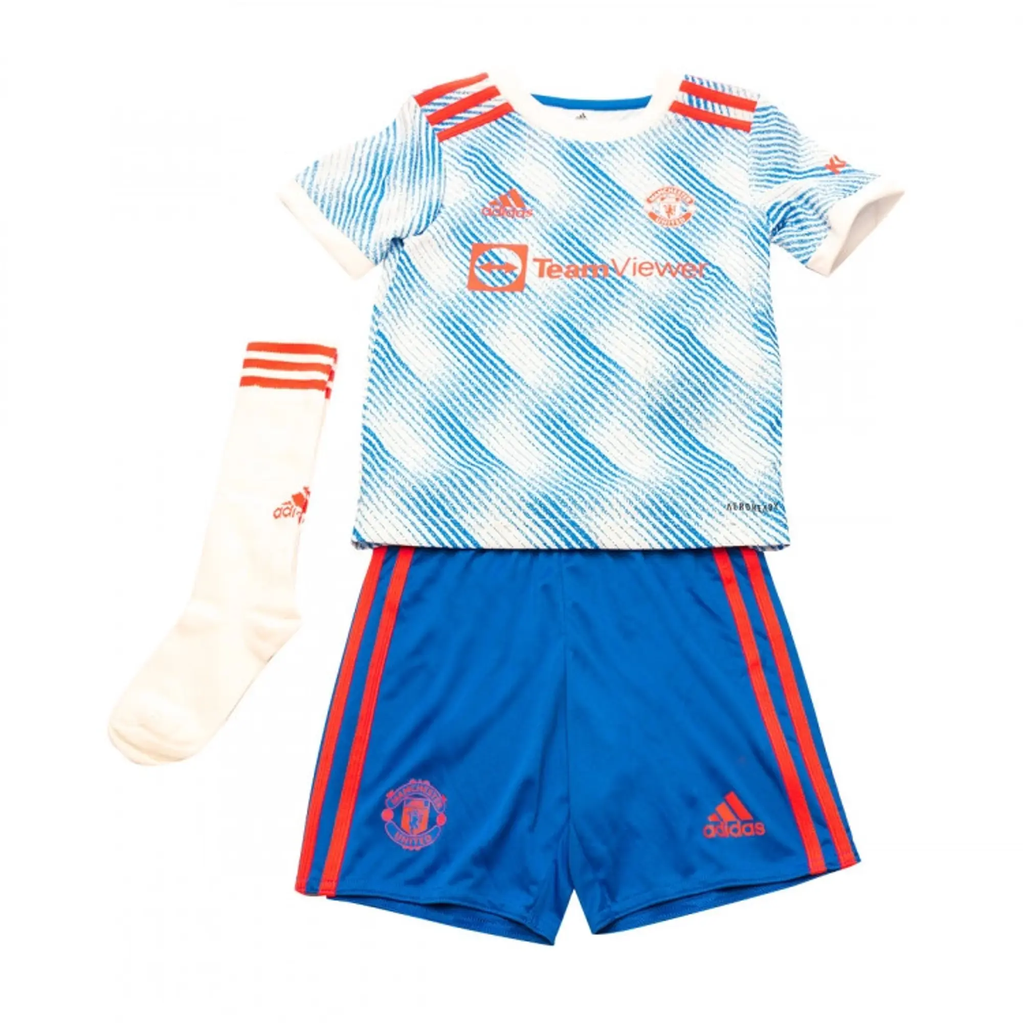 adidas Manchester United Kids SS Away Mini Kit 2021/22