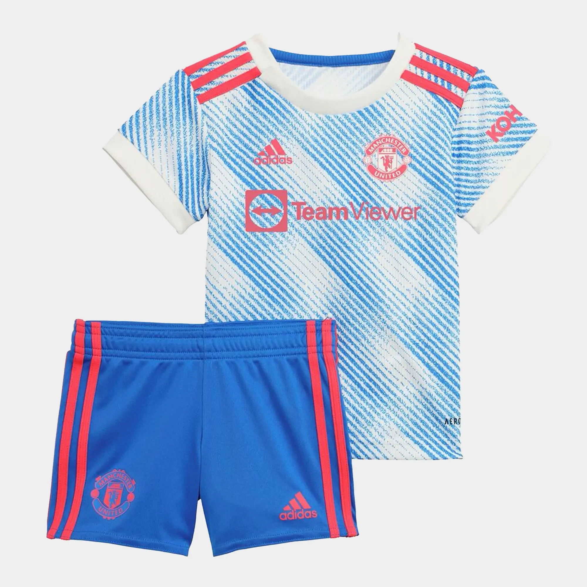 adidas Manchester United Baby SS Away Mini Kit 2021/22