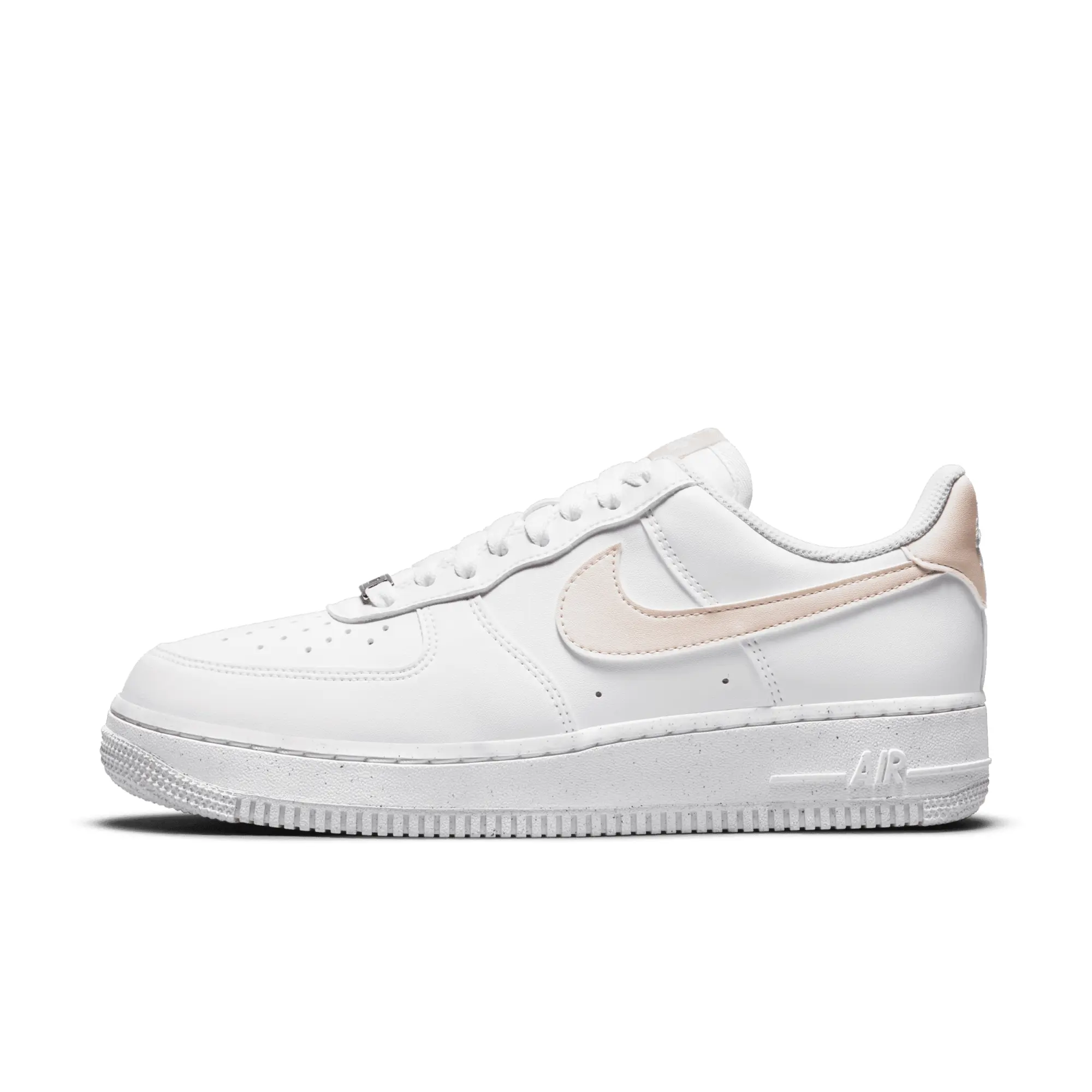 Nike Air Force 1 '07 Essential Trainers In White And Coral Pink - Pink