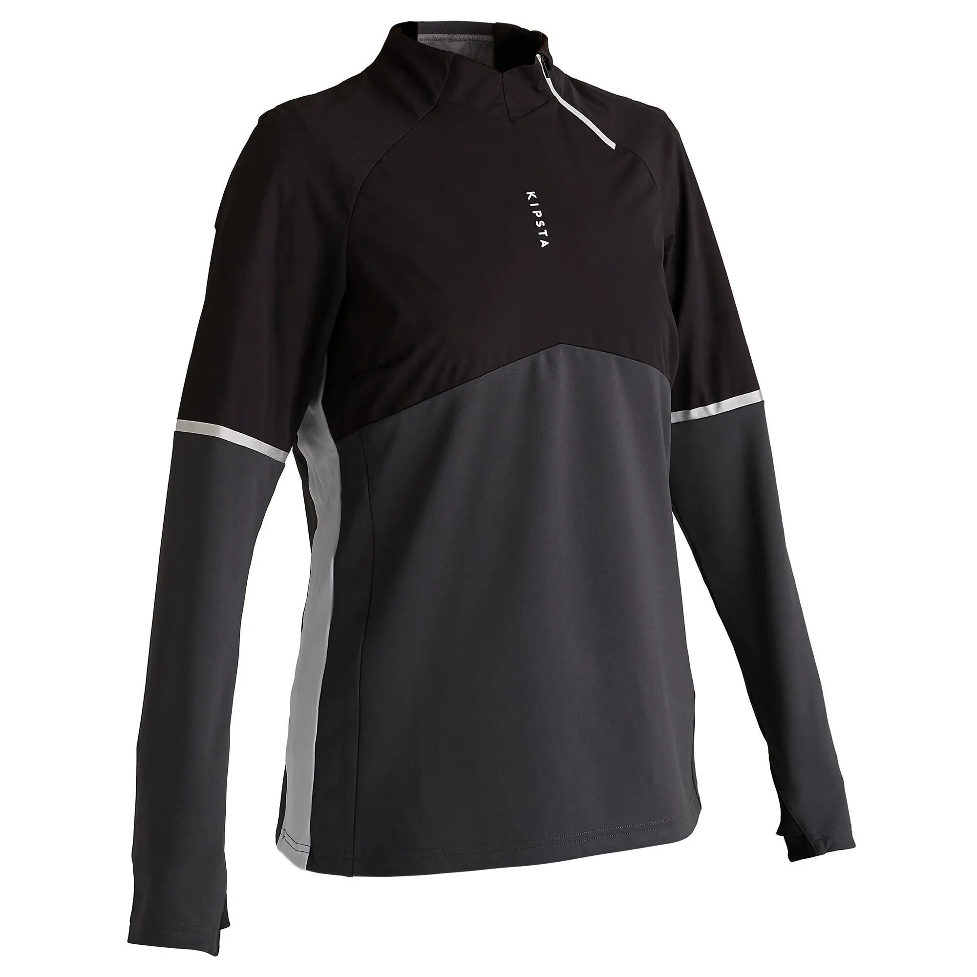 Kipsta T500 Women's Football Training Sweatshirt - Black