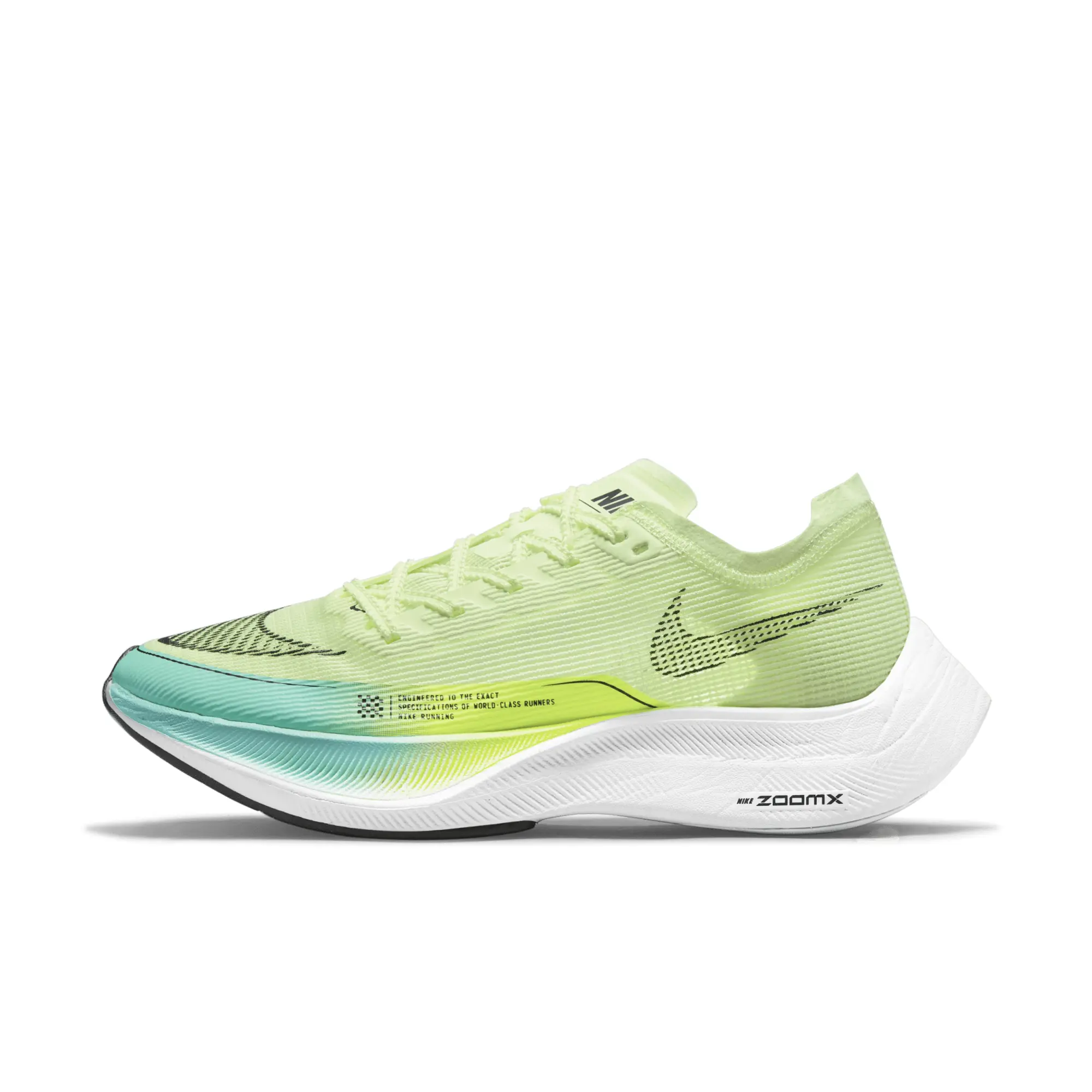 Nike Womens ZoomX Vaporfly NEXT% 2 Barely Volt Turquoise Shoes