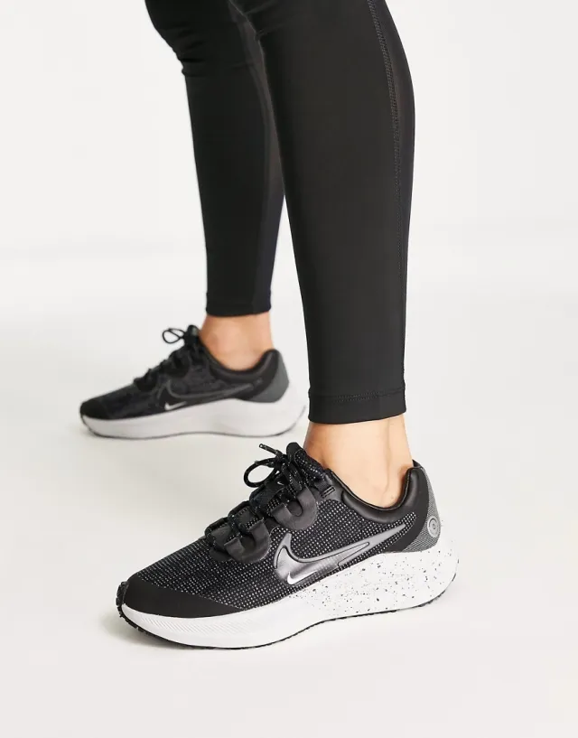 Nike Running Zoom Winflo 8 Shield Trainers In Dark Grey-Black | DC3730 ...