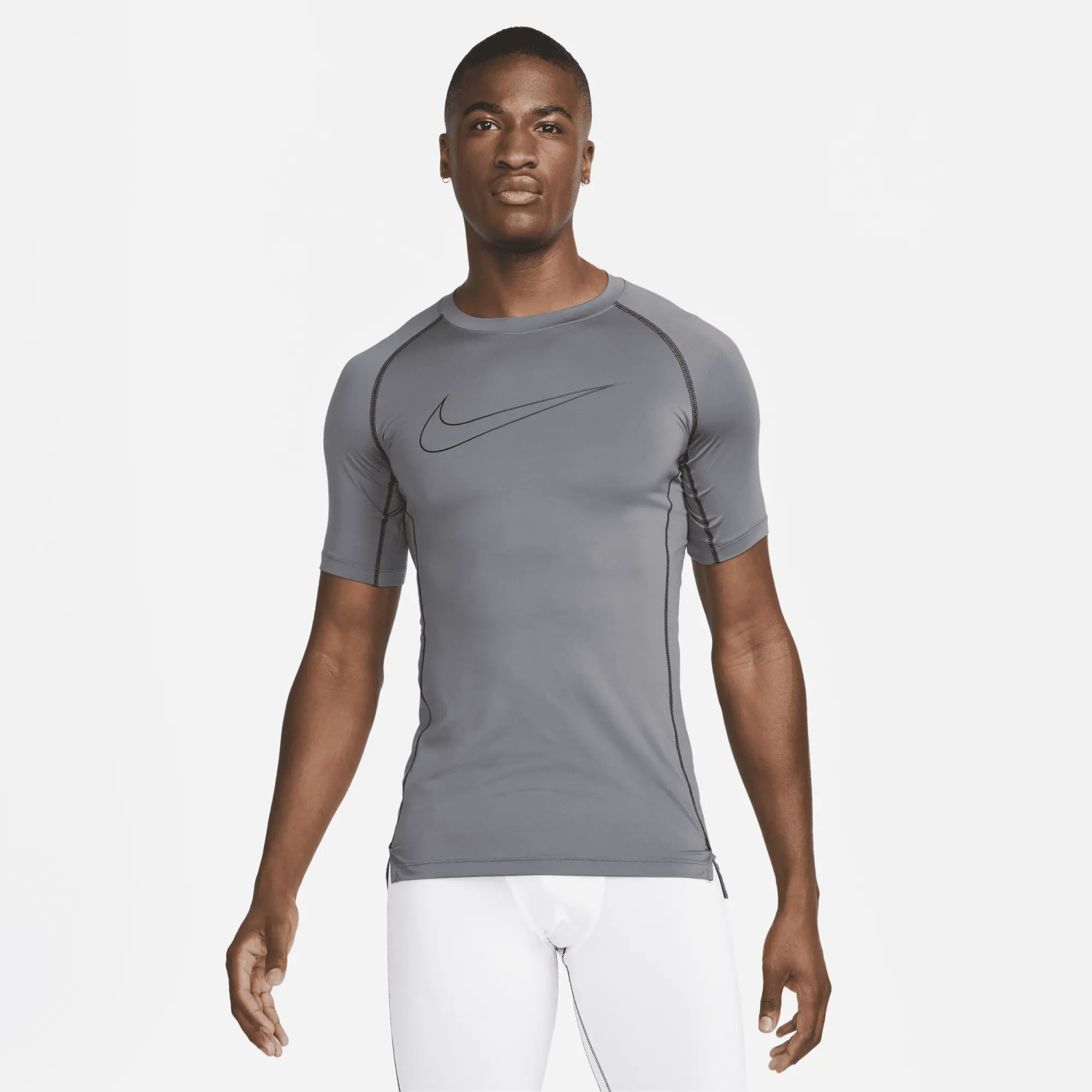 Nike Dri-Fit Pro Tight T-Shirt Men - Grey, Black