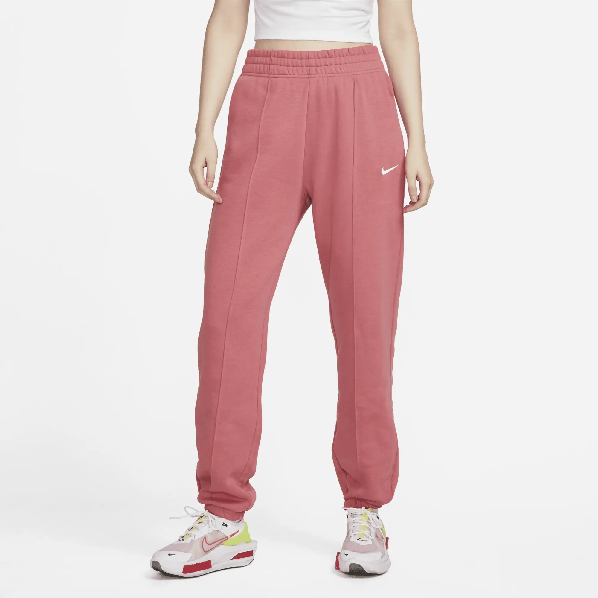 Nike Mini Swoosh Oversized Joggers In Archaeo Pink, BV4089-622