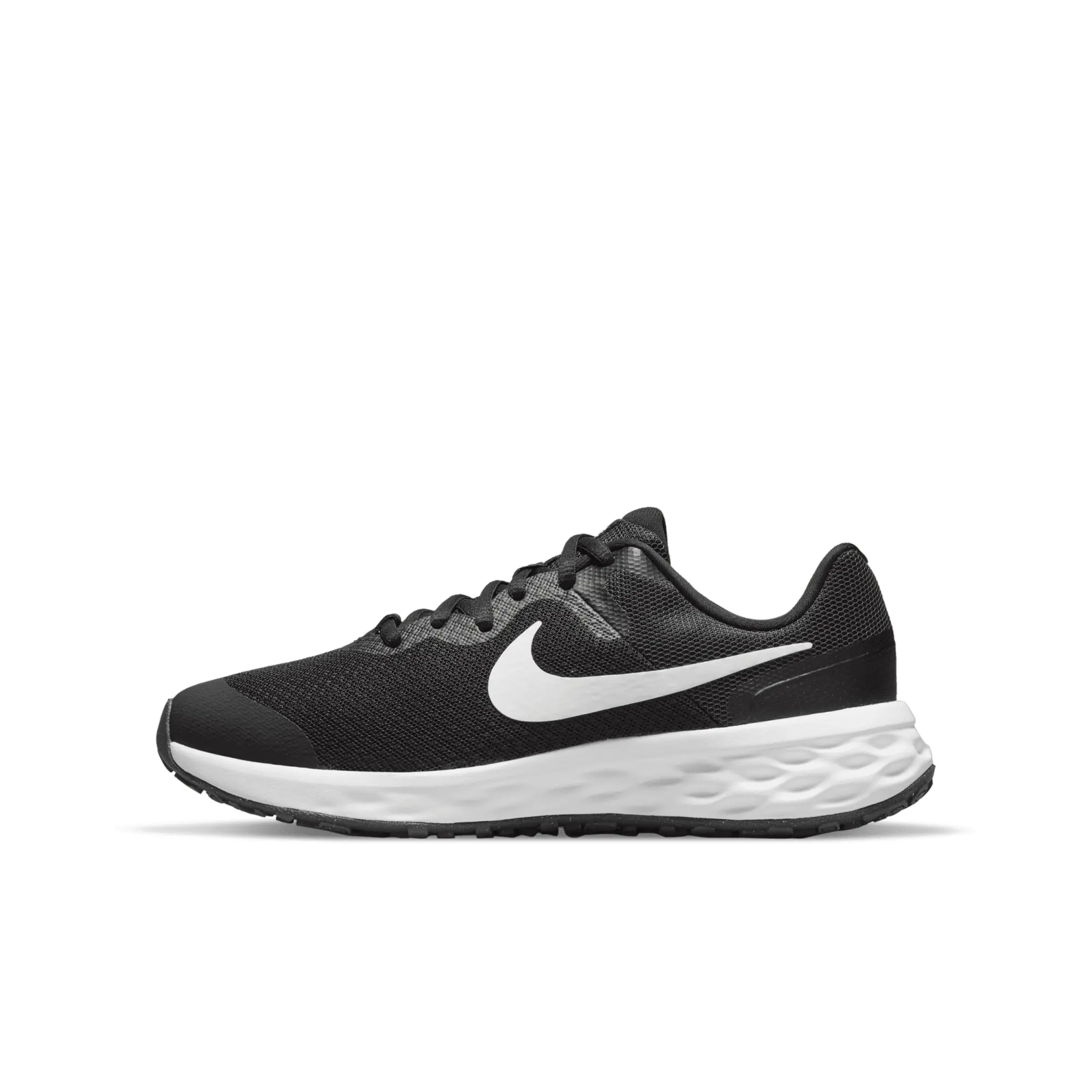 Nike Revolution 6 Junior Trainers - Black/White, Black/White