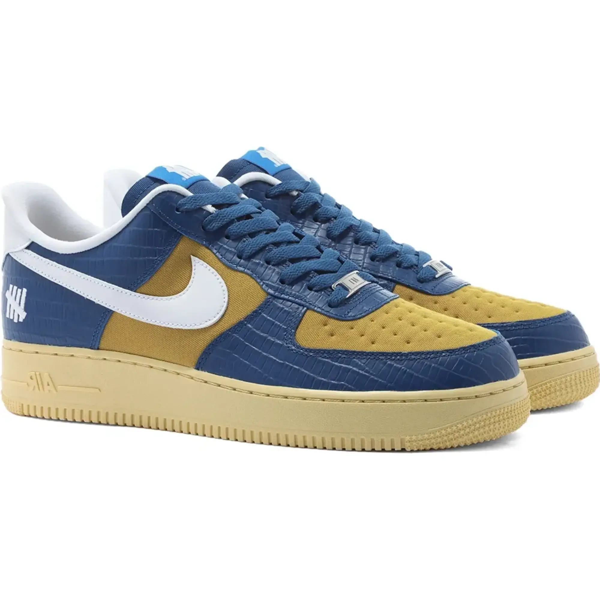 Nike x Undefeated Air Force 1 Low Dunk vs AF1 Blue Croc