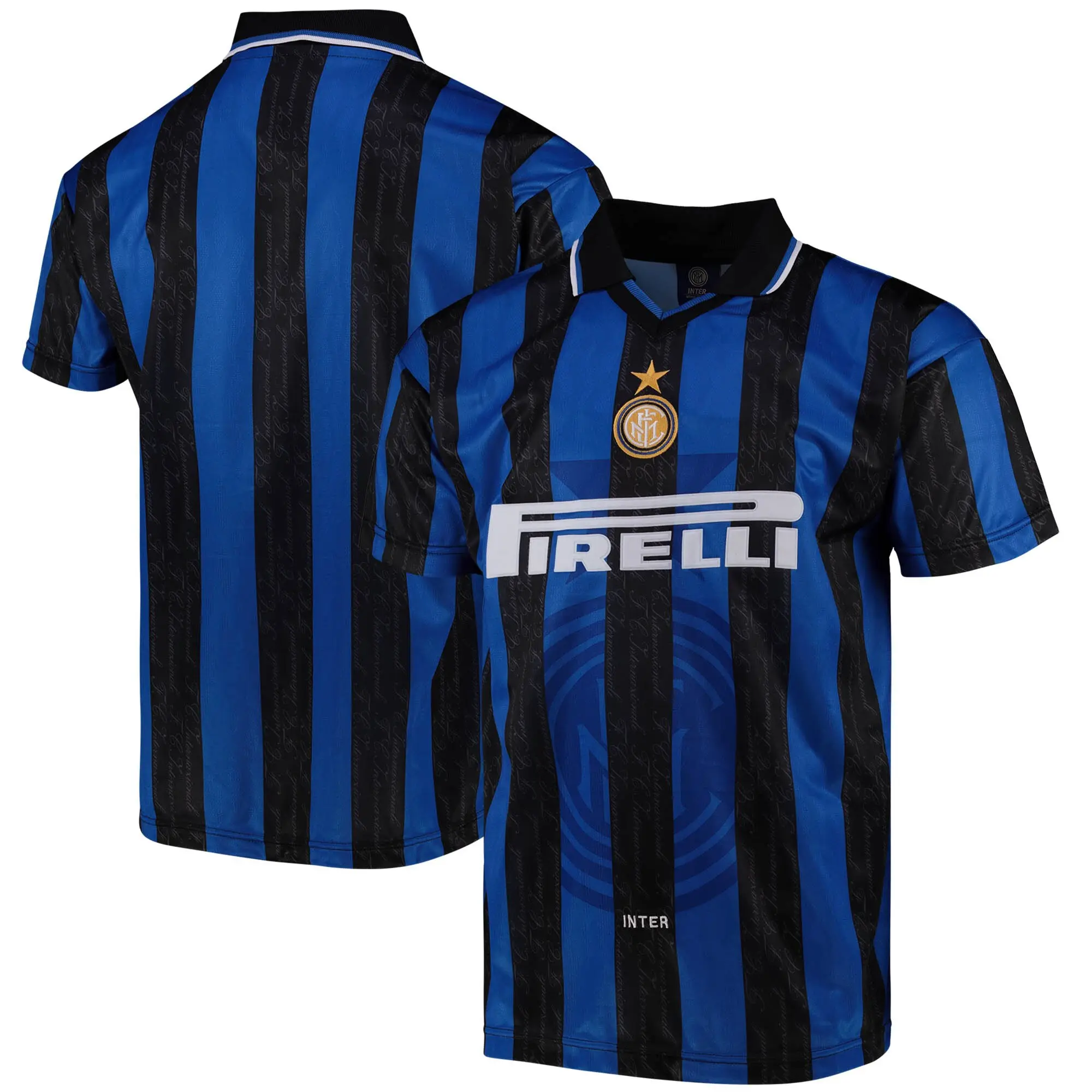 Score Draw Inter Milan Mens SS Home Shirt 1998/99