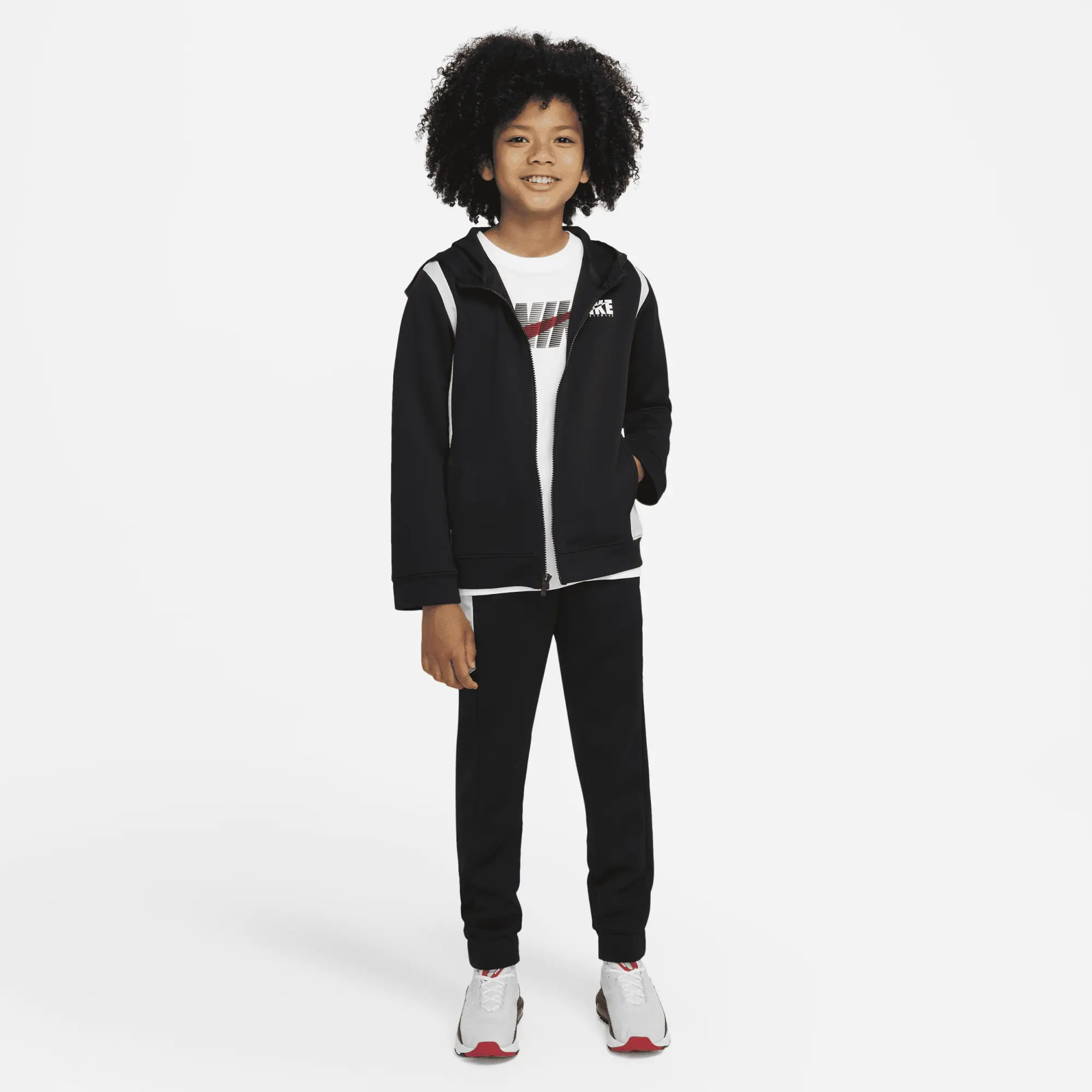 Nike New Sportswear Woven Ovly Tracksuit Boys - Black, White