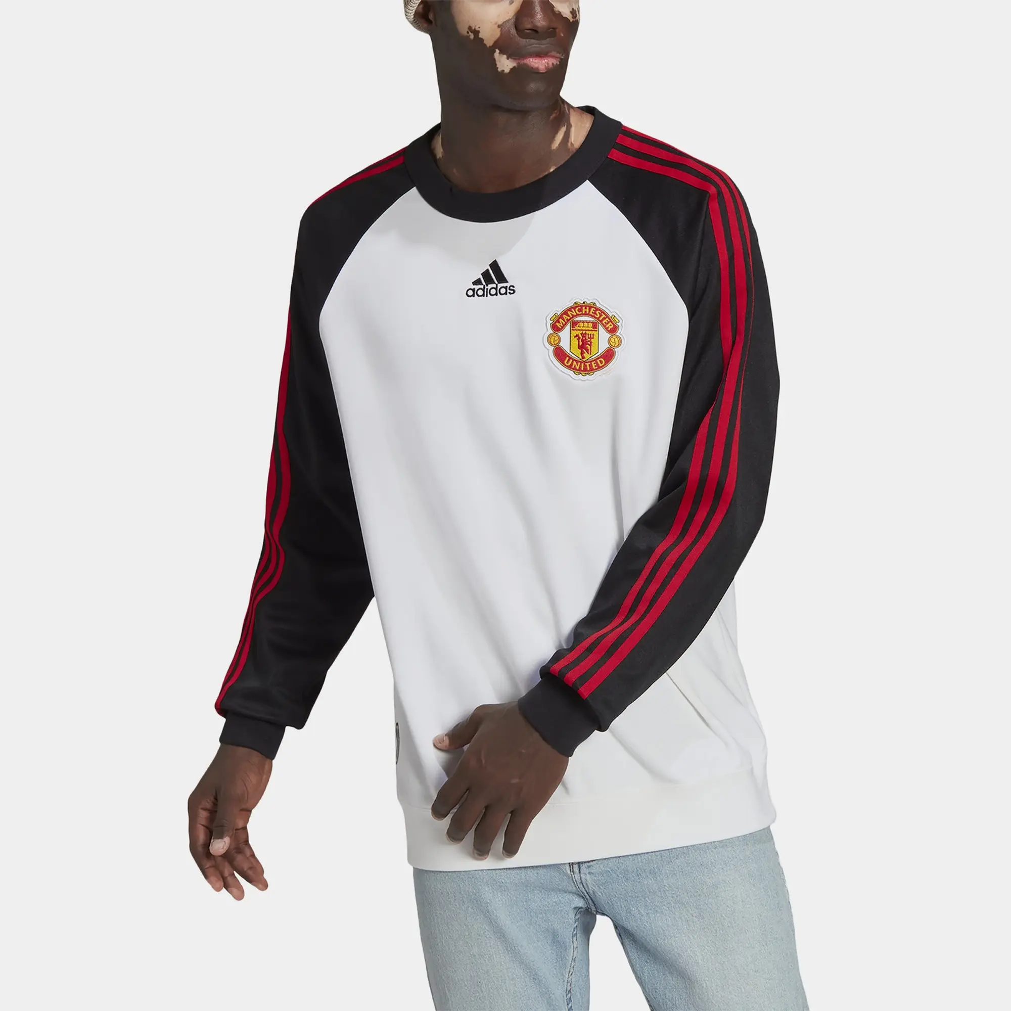 adidas Manchester United Teamgeist Crew Sweatshirt Mens