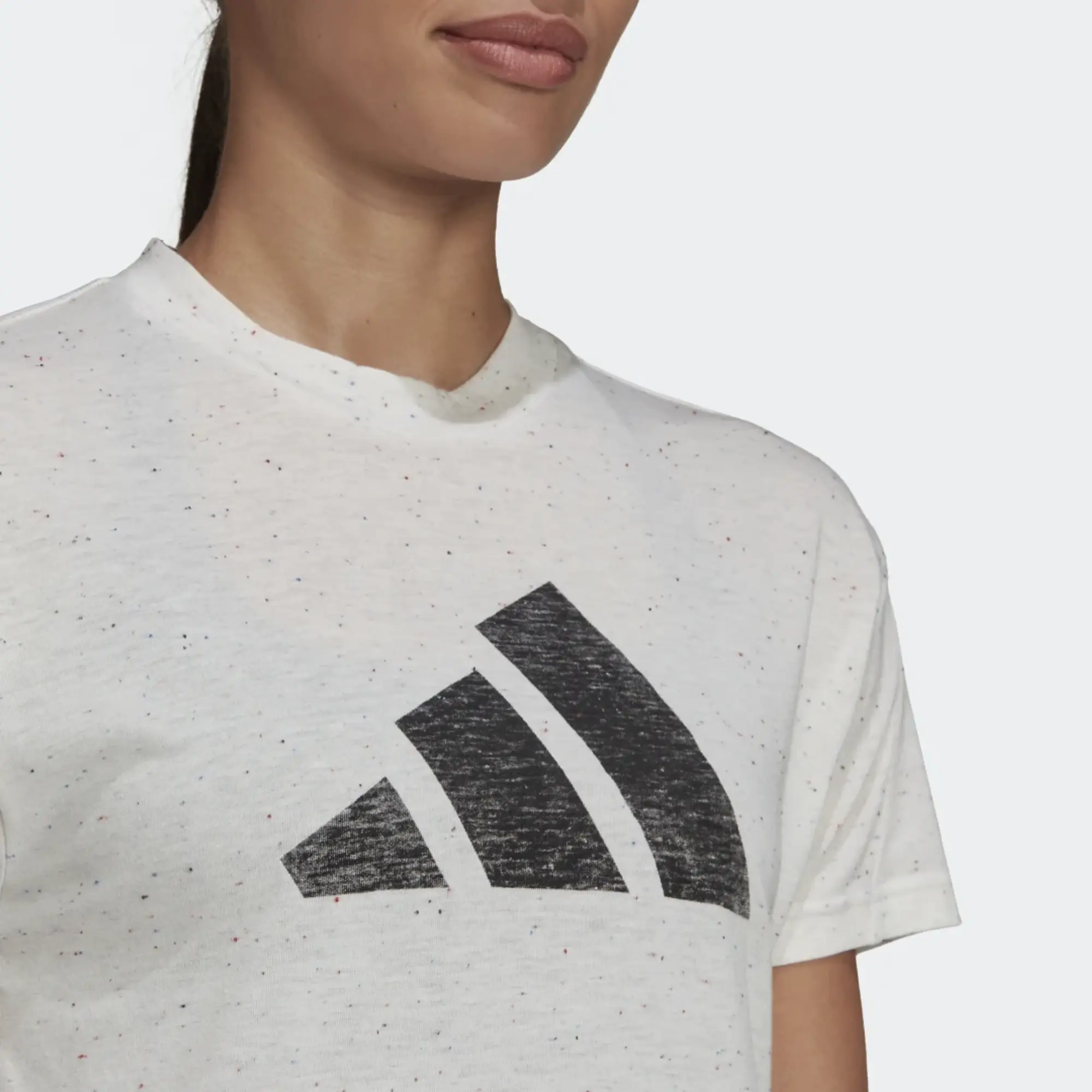 adidas Future Icons Winners 3.0 T-Shirt - White Melange | HE1701