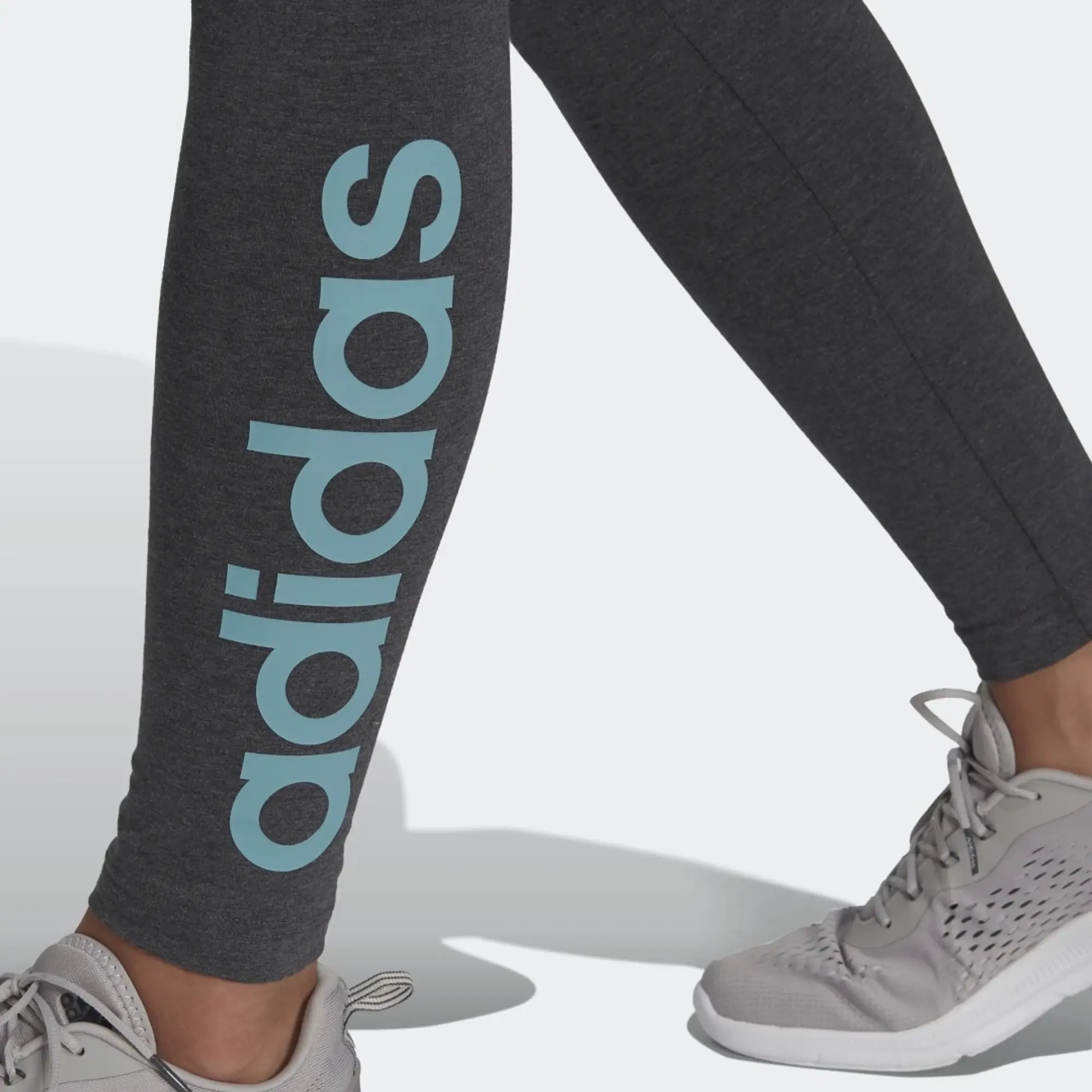 adidas LOUNGEWEAR Essentials High-Waisted Logo Leggings - Grey