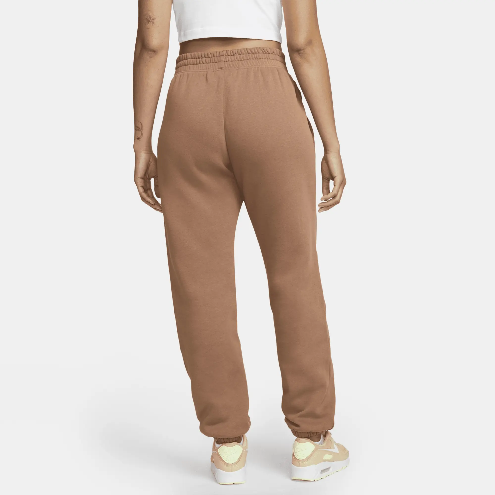 Nike Mini Swoosh Oversized Joggers In Mineral Clay-Pink