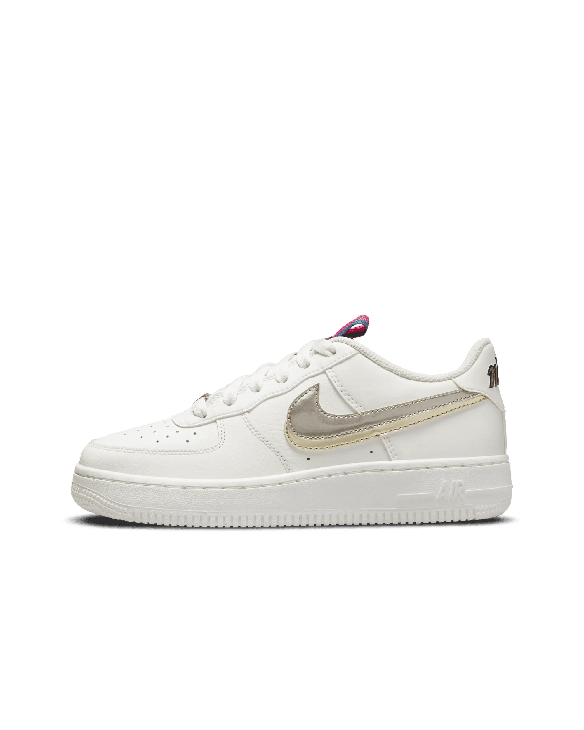 Nike Air Force 1 Low LV8 Double Swoosh Sail Gold GS