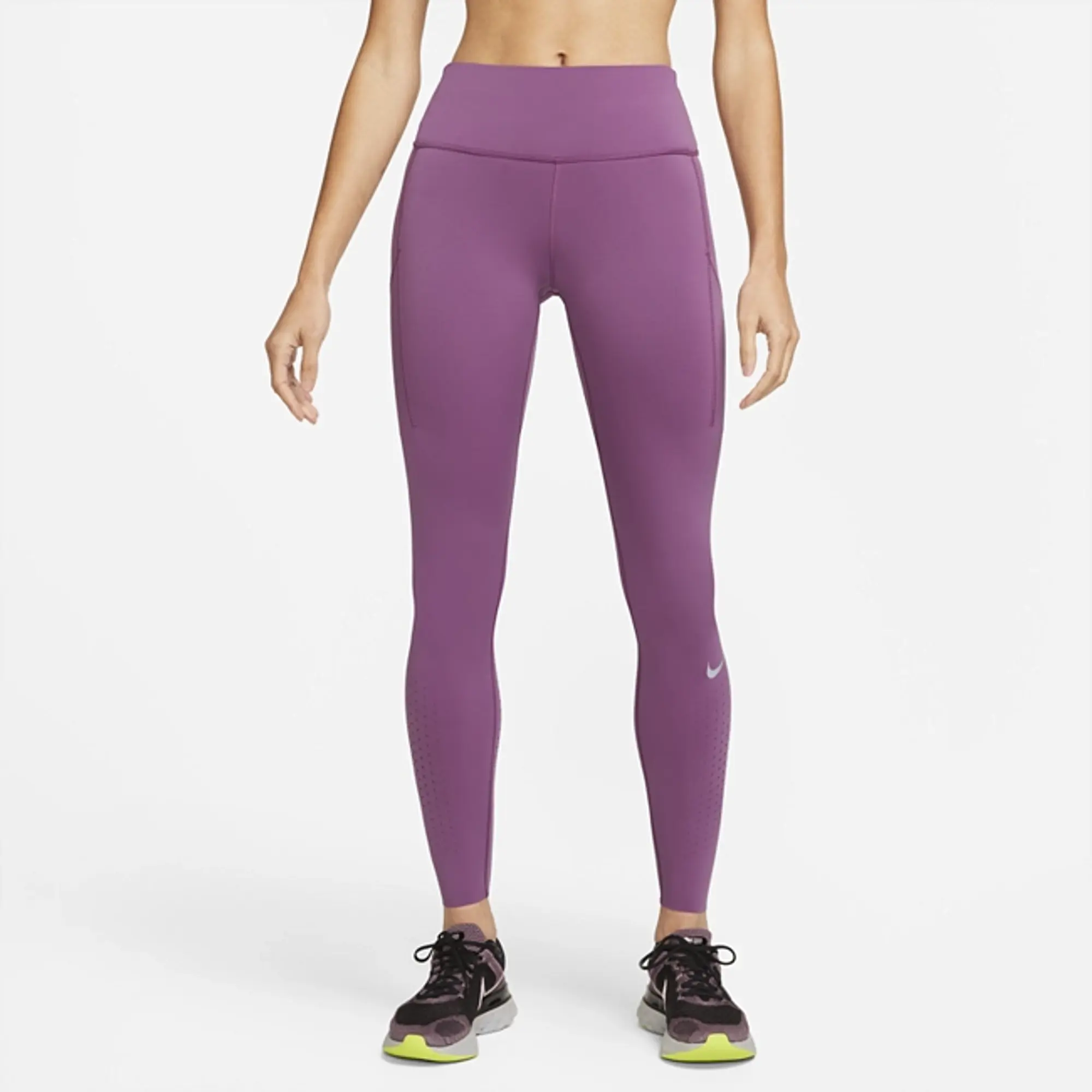 Nike Epic Luxe Women's Mid-Rise Pocket Leggings - Purple, CN8041-507