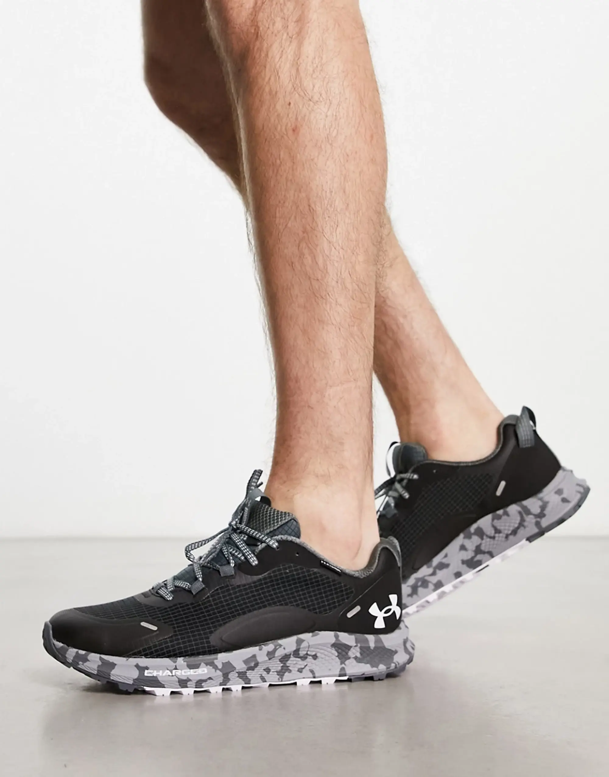 Under Armour Charged Bandit Trail 2 Trainers With Graphic Sole In Black