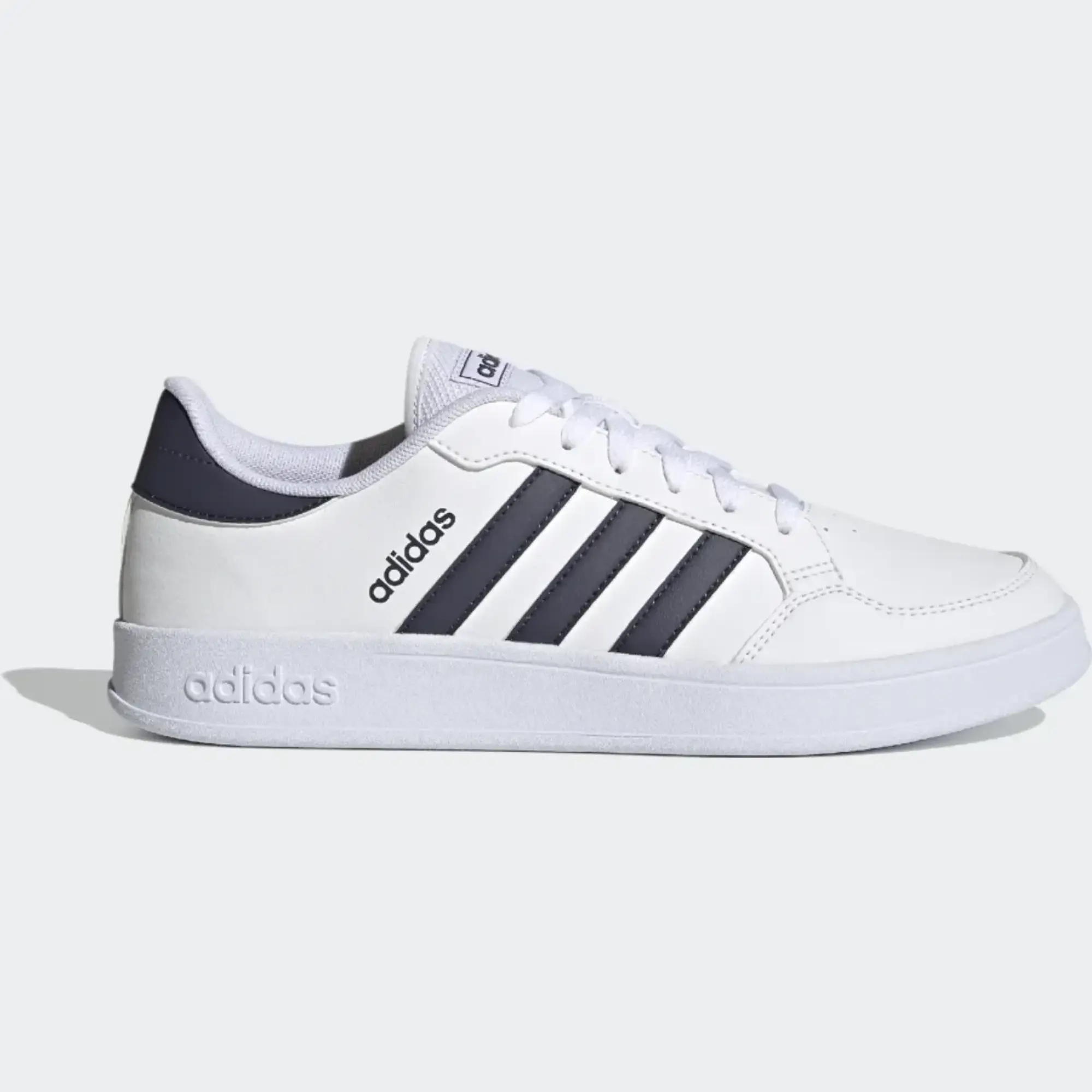 adidas Mens Breaknet Trainers in White Navy - Blue & White