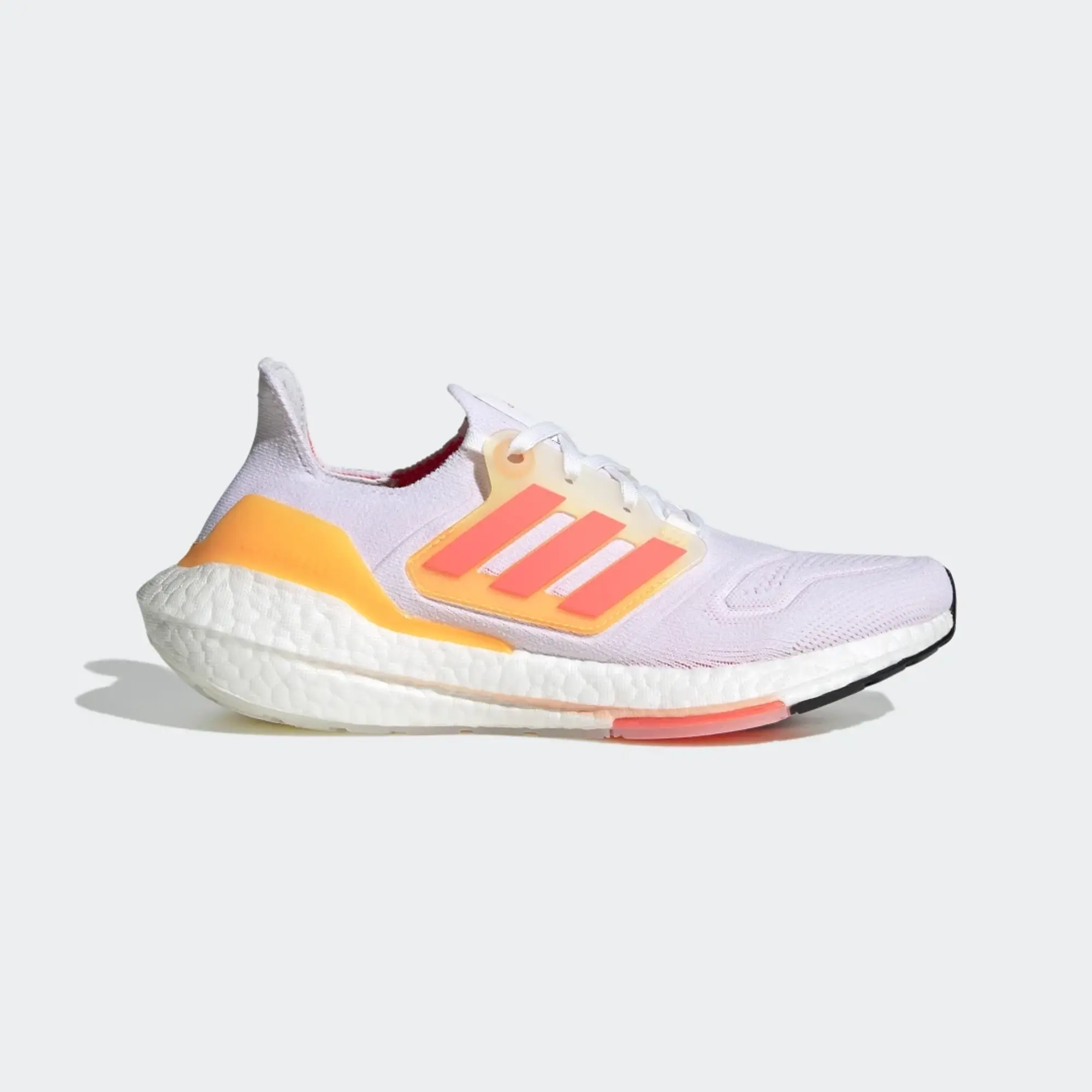 adidas Womenss Ultraboost 22 Running Shoes in White Textile