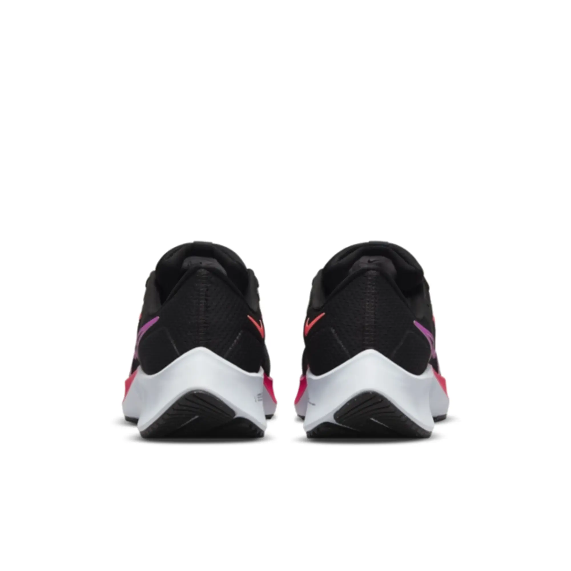 NIKE Air Zoom Pegasus 38 Shoes - Black/Off-Noir/Crimson/Violet | Women's - UK 8