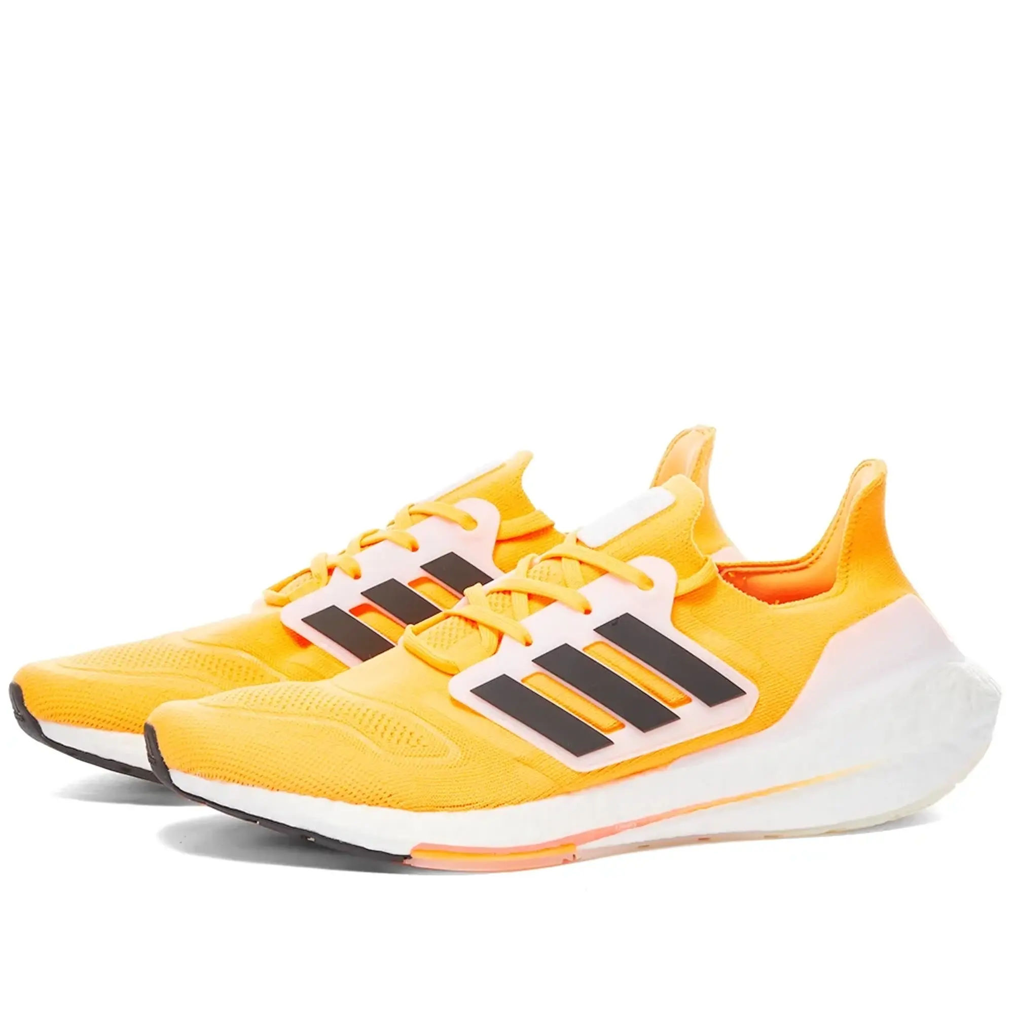 adidas Mens Ultraboost 22 Sky Running Shoes in Orange Textile