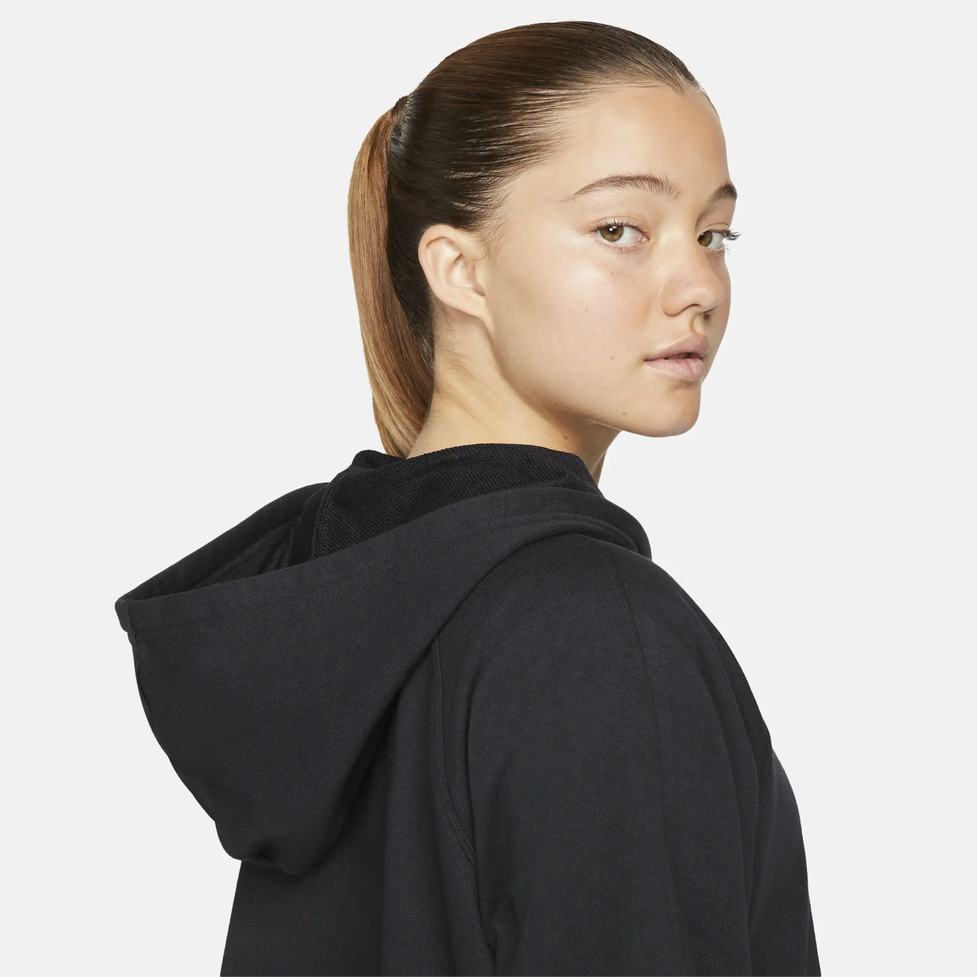 Nike Dri-FIT Get Fit Women's Full-Zip Graphic Training Hoodie - Black ...