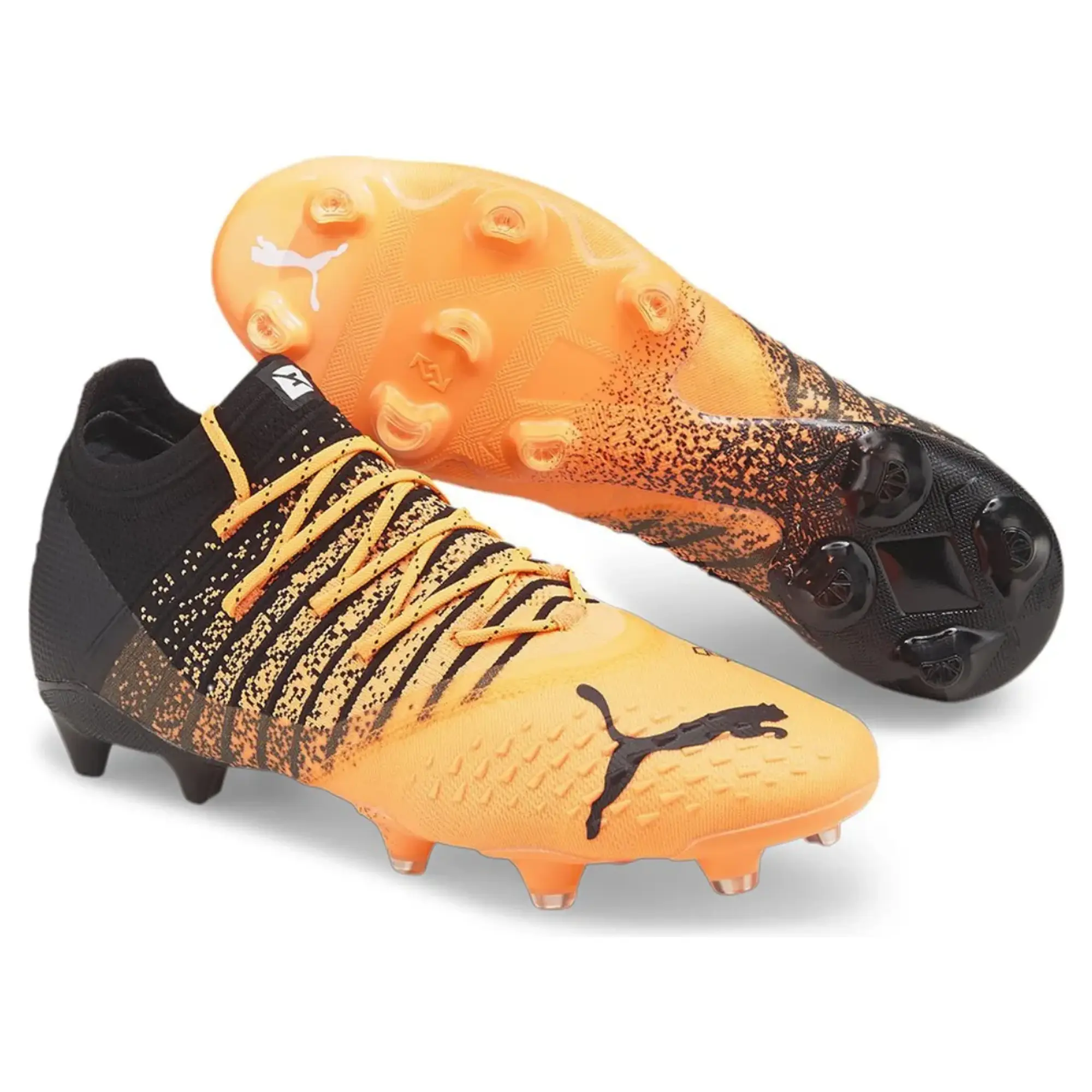 Puma Unisex FUTURE 1.3 FG/AG Football Boots Soccer Shoes - Orange
