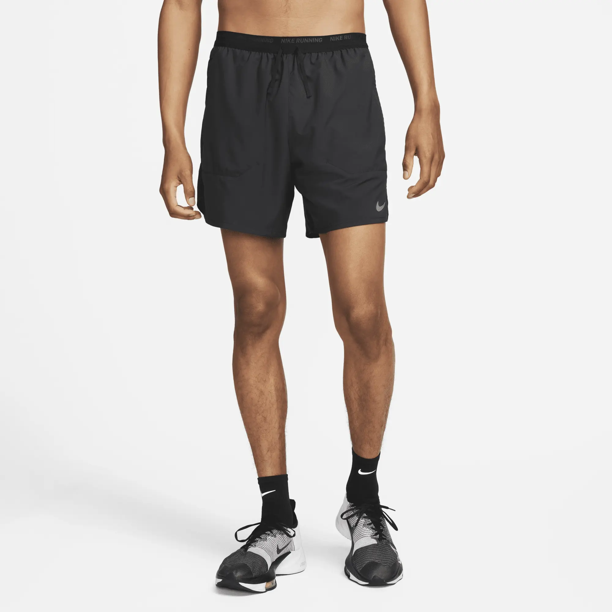 Nike Run Dri-FIT 2-in-1 7 Flex Stride Shorts - Black/Silver, Black/Silver