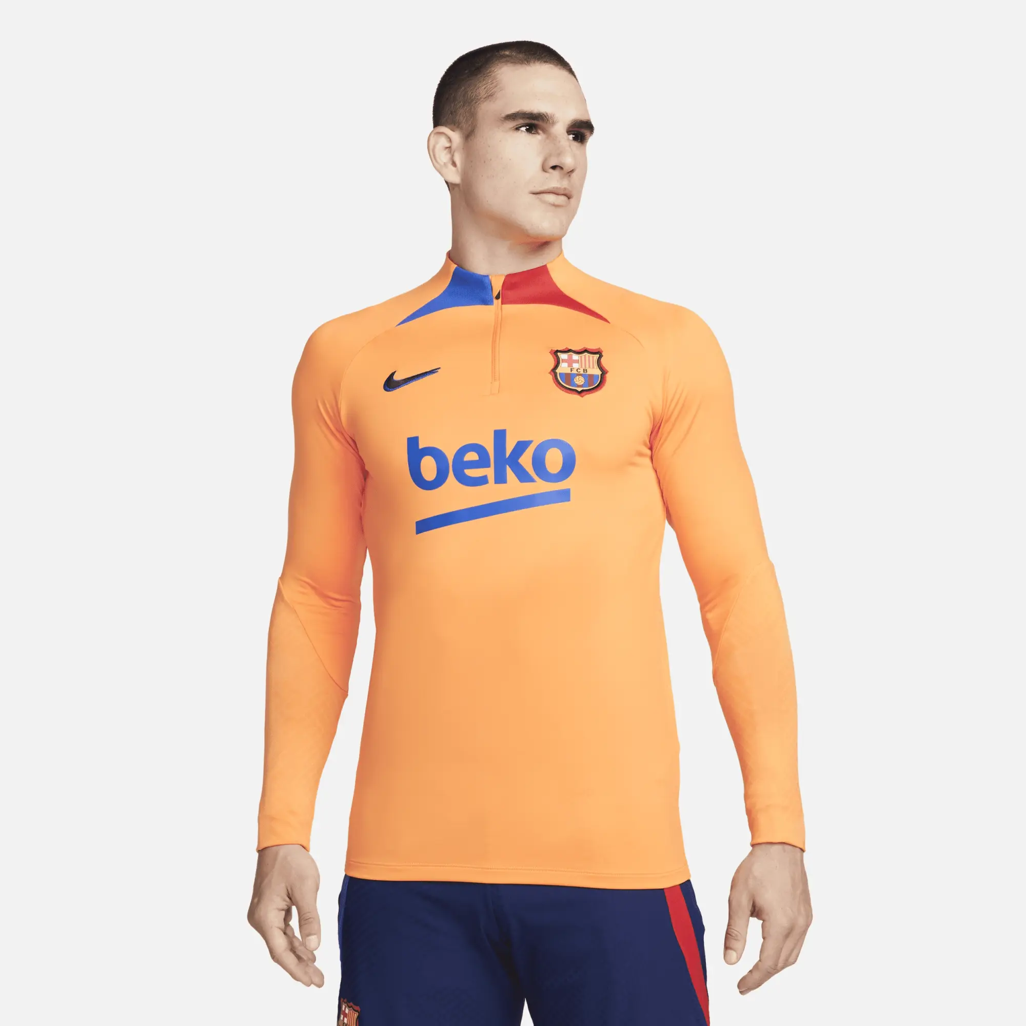 Nike Barcelona Strike Drill Top Mens - Orange