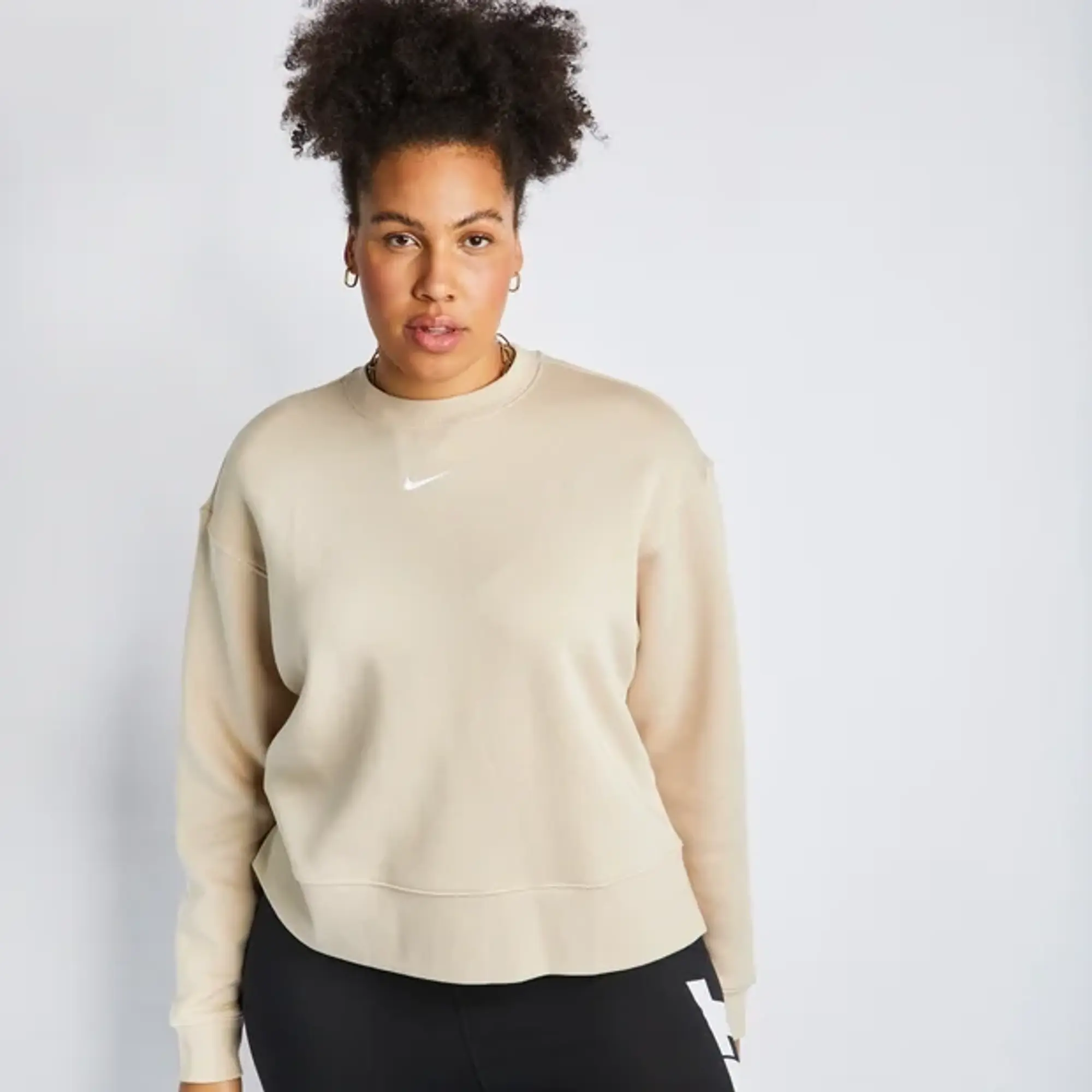 Nike Sportswear Plus Crew Neck Top - Beige