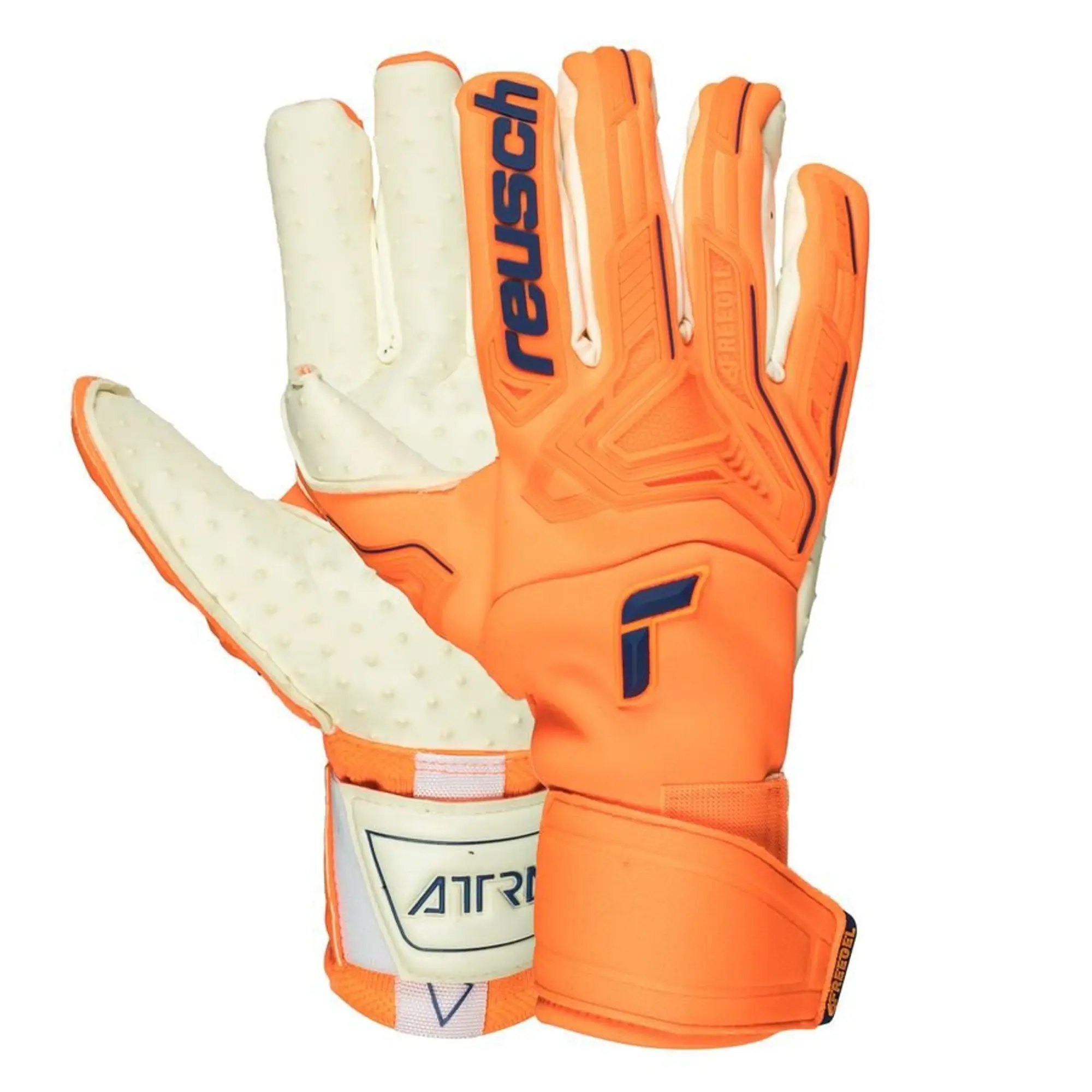 Reusch Goalkeeper Gloves Attrakt Freegel Speedbump - Orange