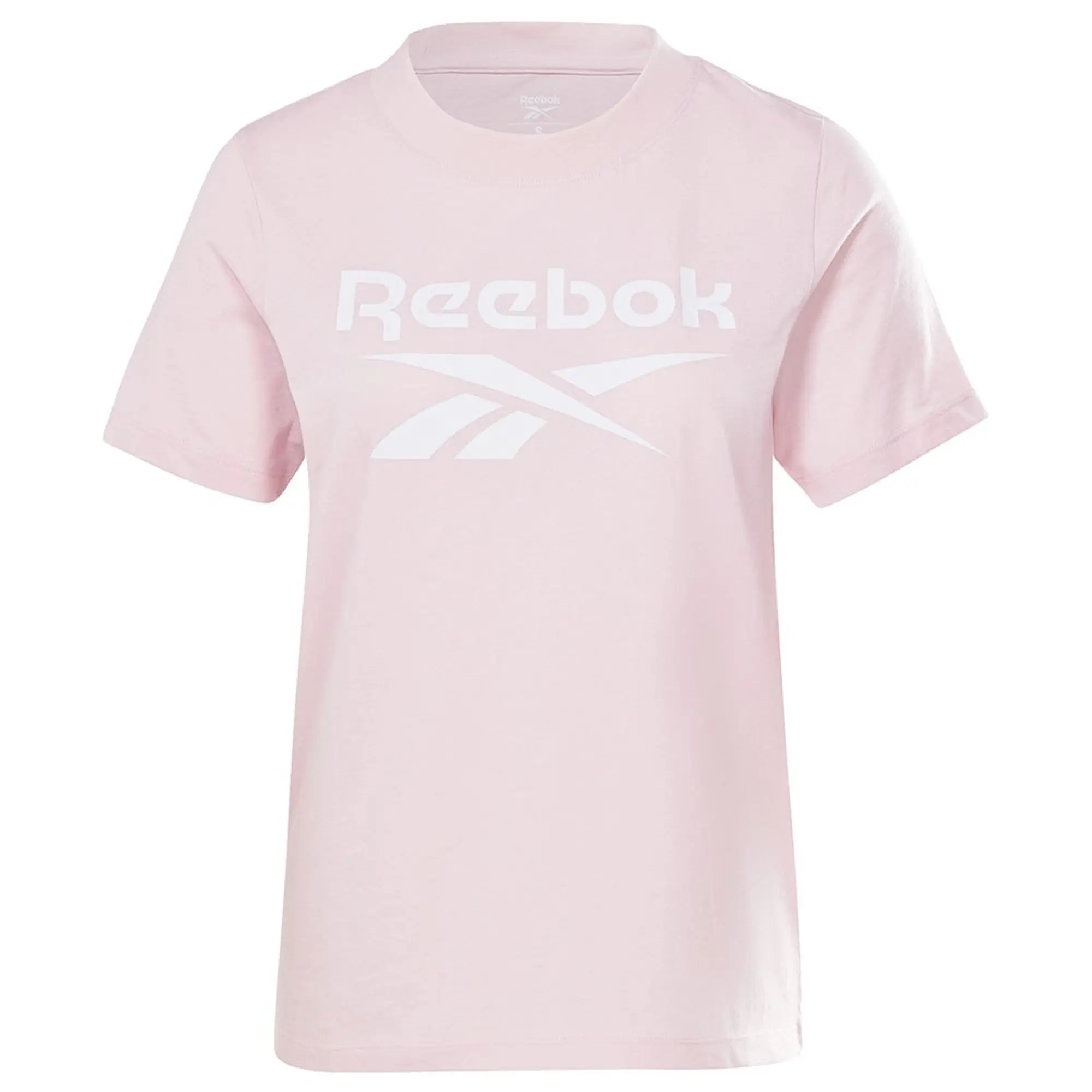 Reebok Womenss Identity Logo T-Shirt in Berry Cotton