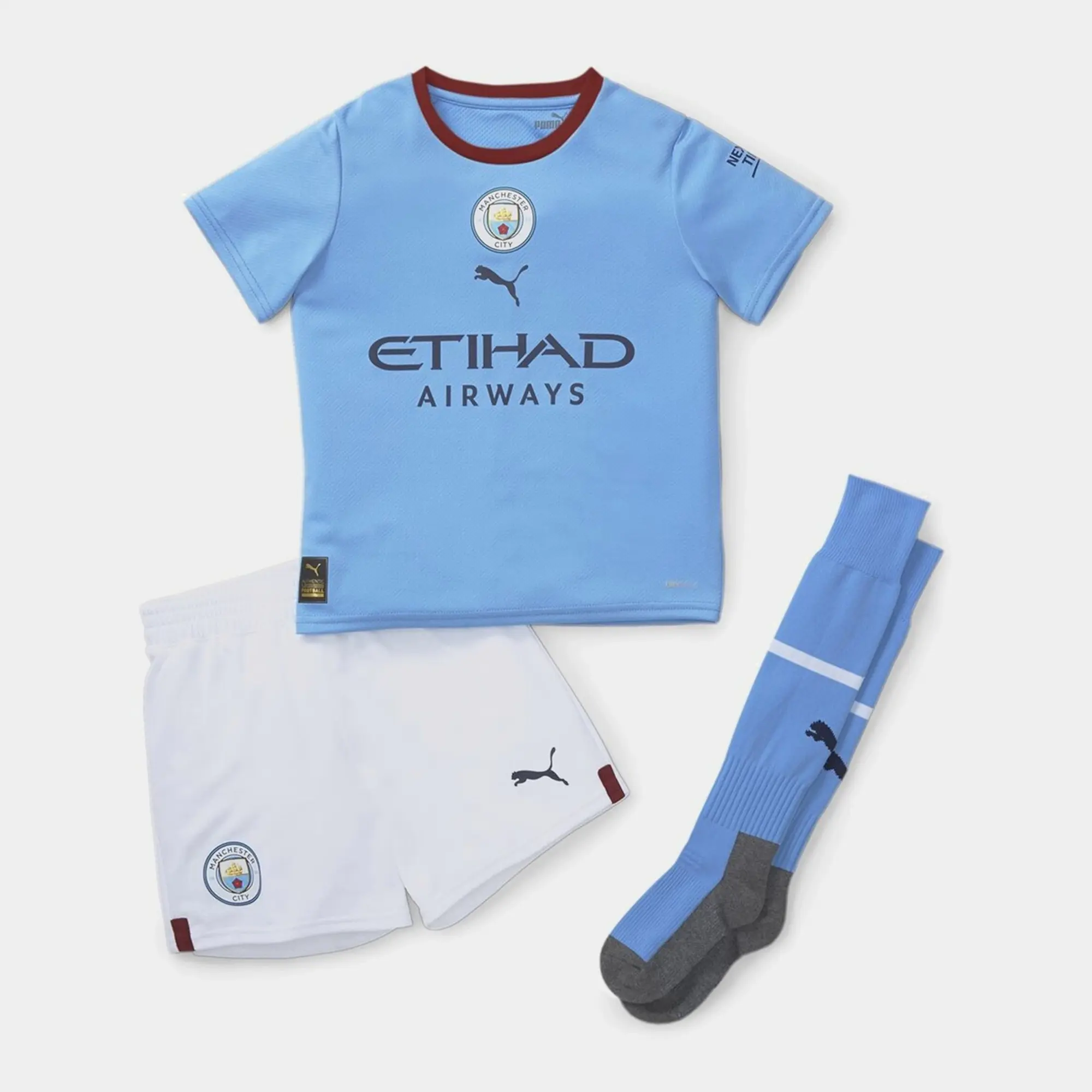 Puma Manchester City Kids SS Home Mini Kit 2022/23
